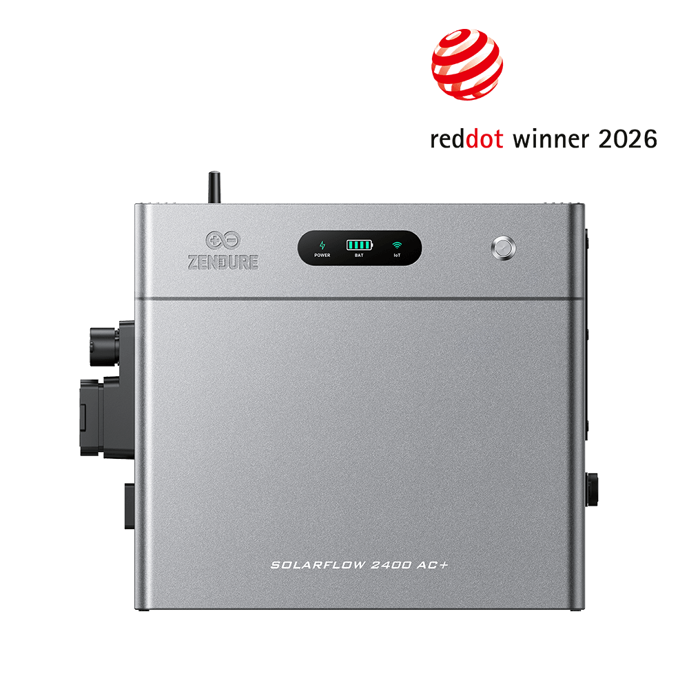 The SolarFlow 2400 AC+, with no solar sockets down its side