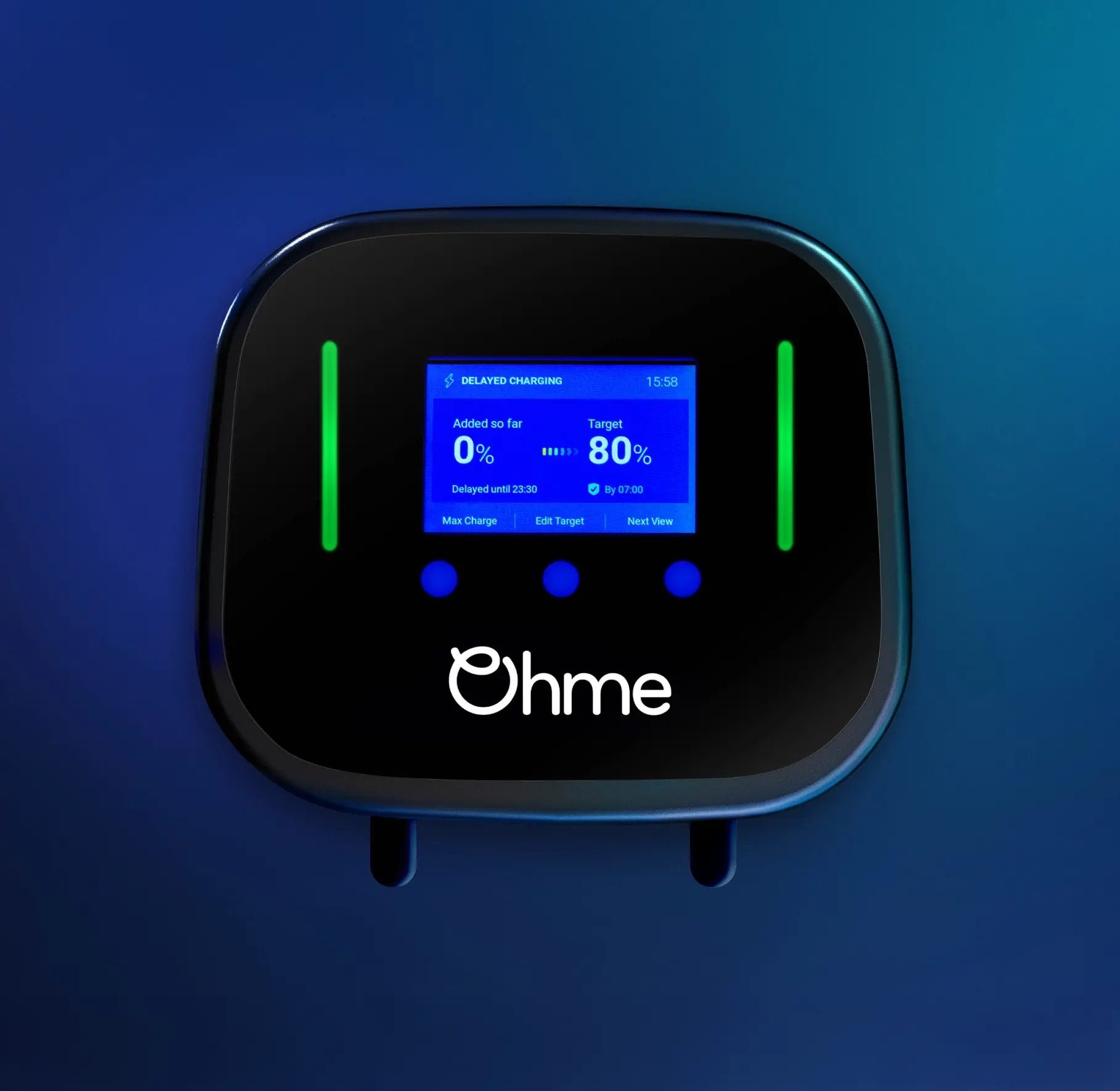 The Ohme Home Pro and its colour screen
