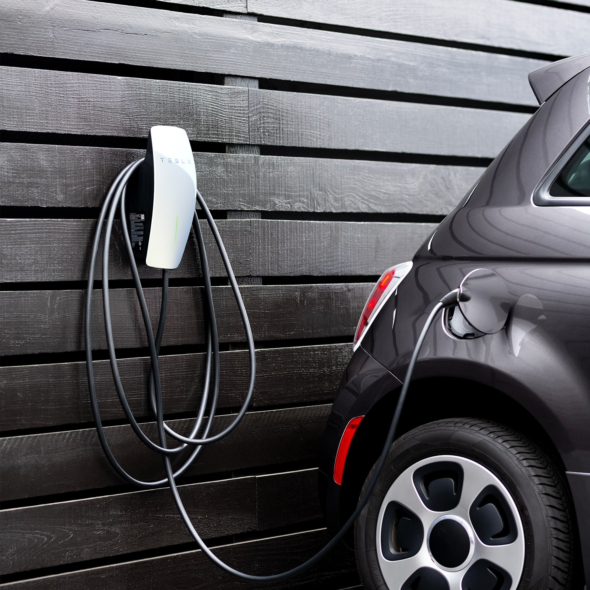 The Wall Connector charging a car that is not a Tesla