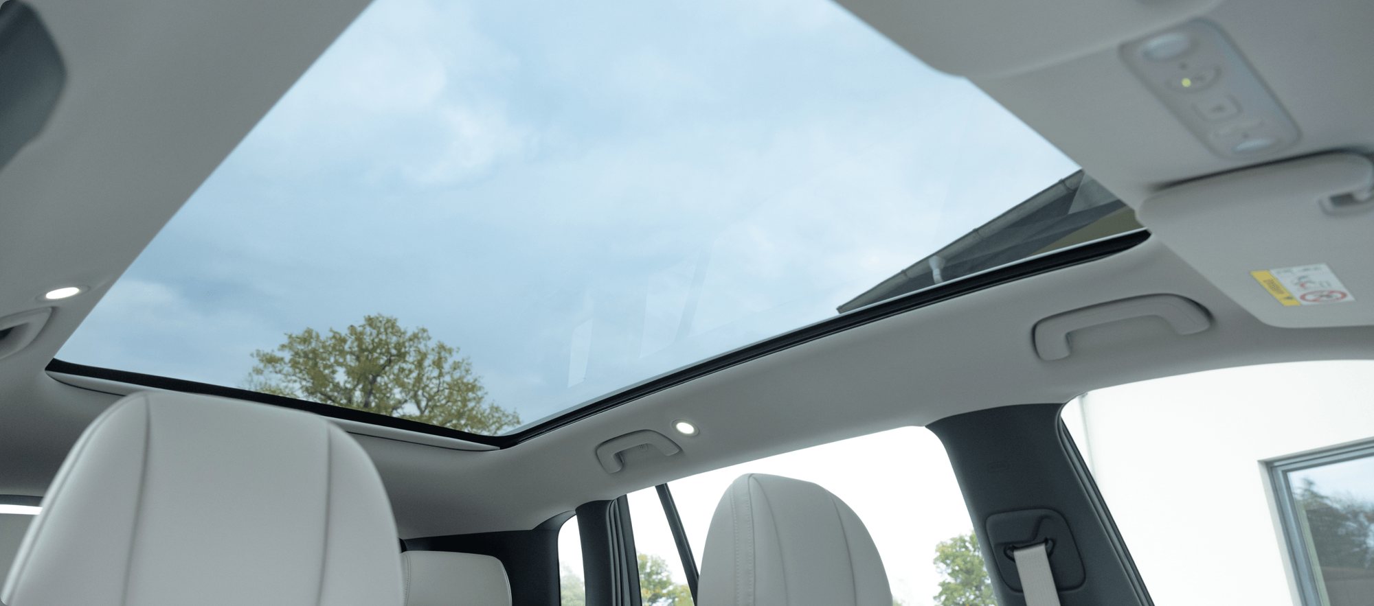 The panoramic roof, with its electric sunshade