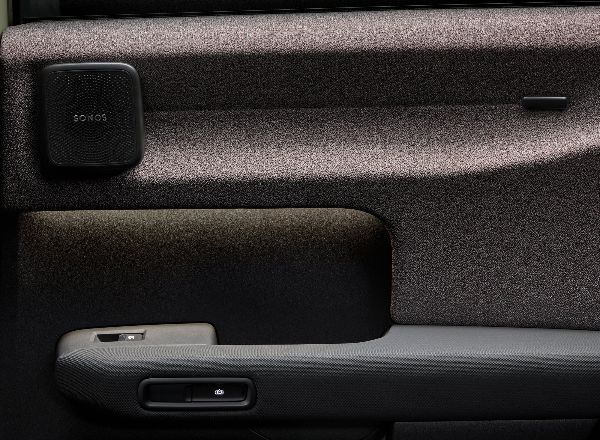 The Softwrap door trim, with a speaker from the optional Sonos system