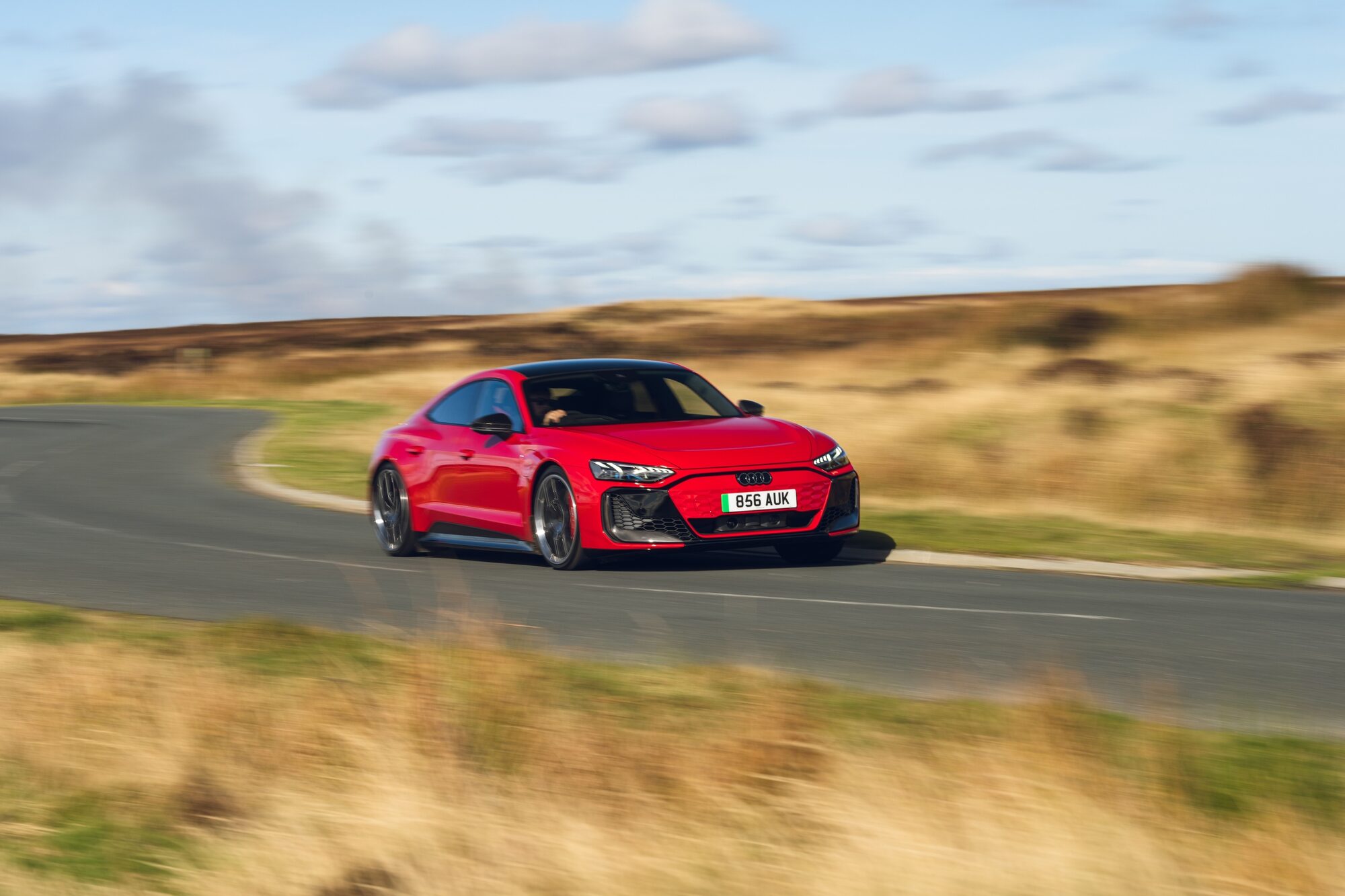 RS e-tron GT on the move