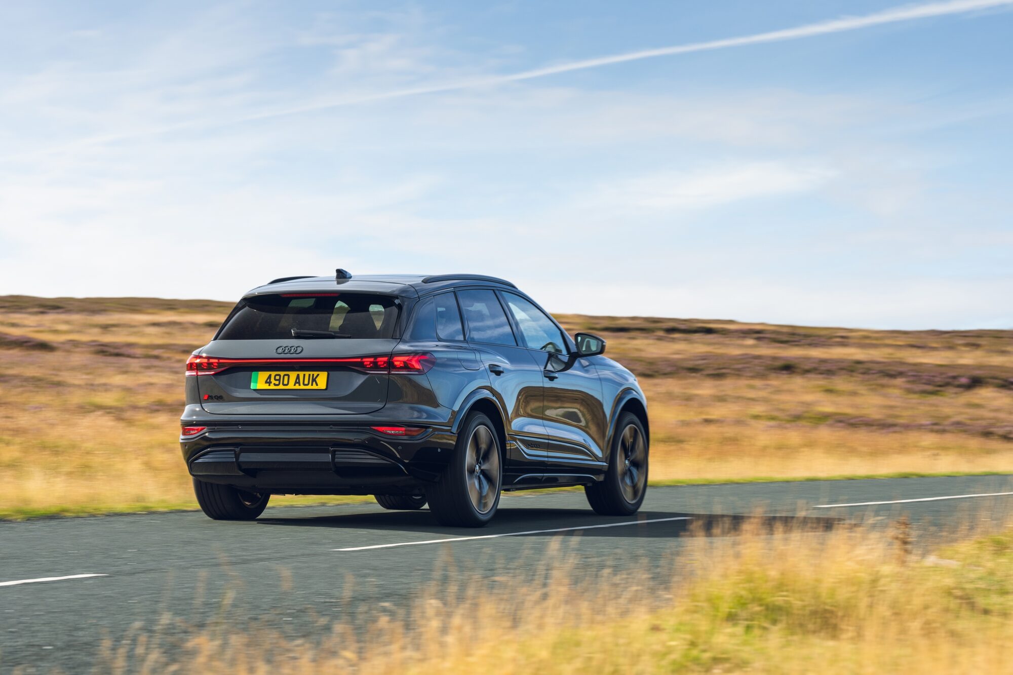 SQ6 e-tron from behind