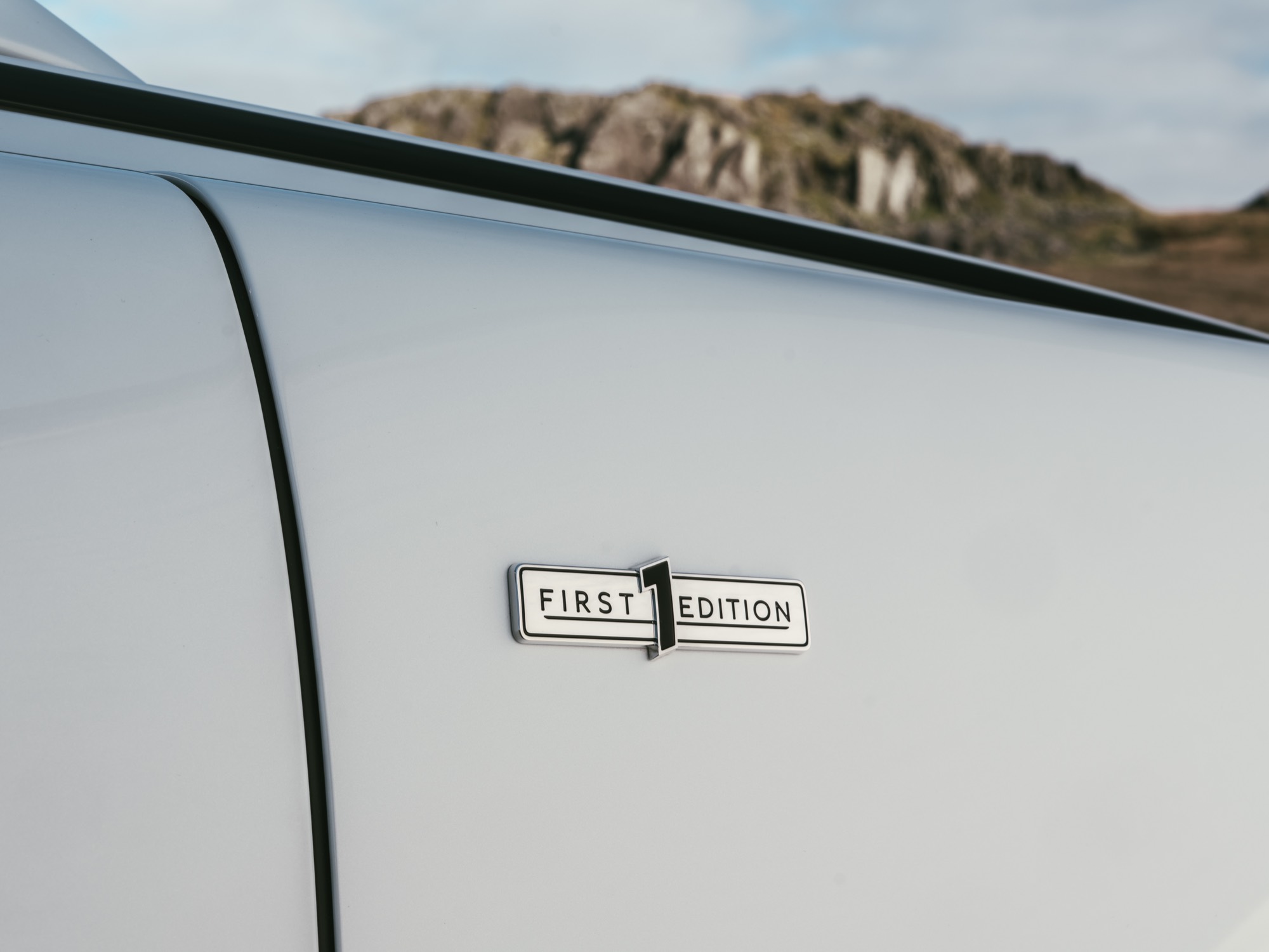 The First Edition badge on the front wing