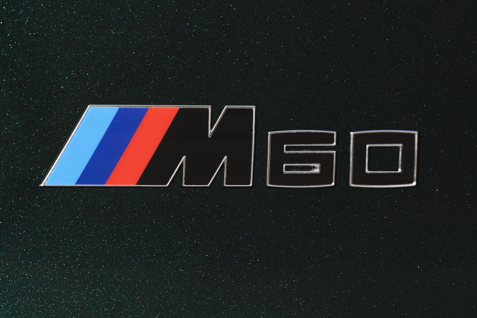 The M60 badge, in the new black and silver M design