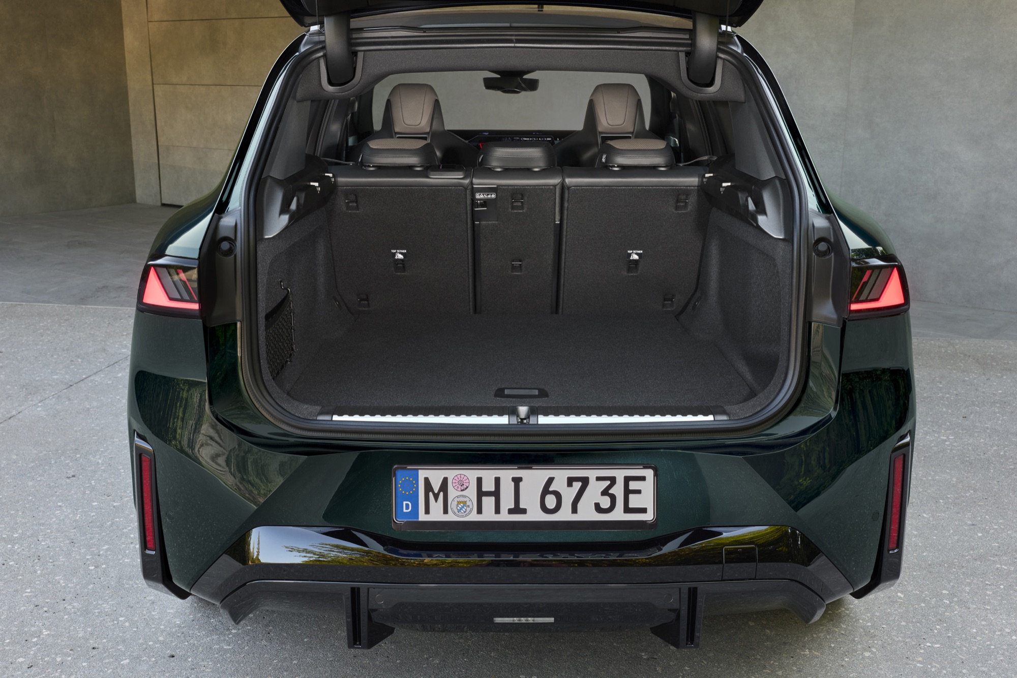 The iX3 M60's boot