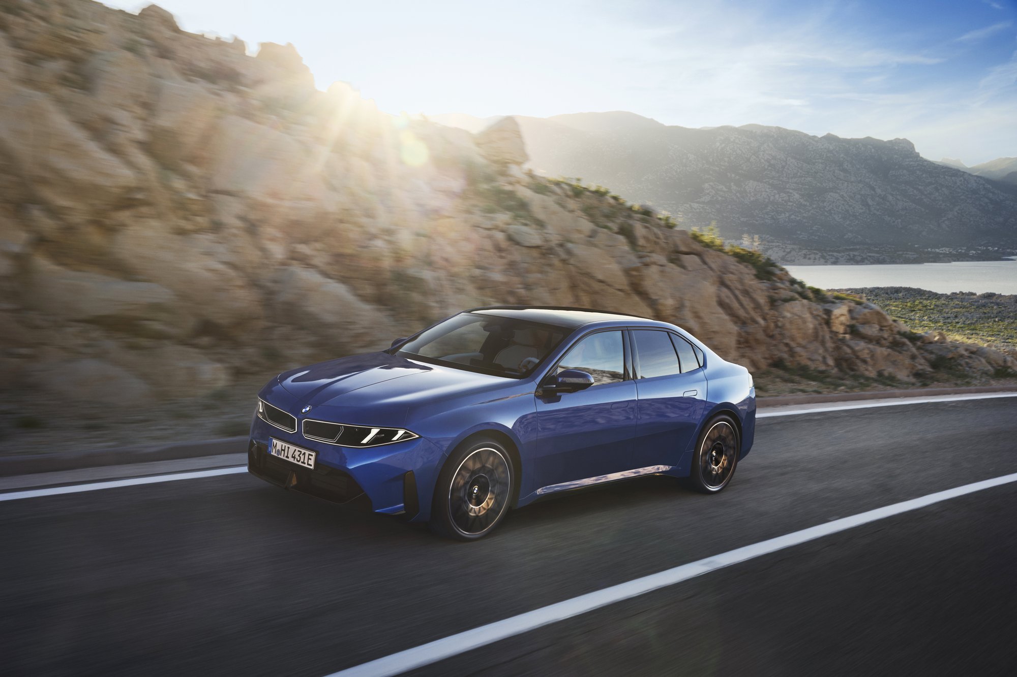BMW i3 50 xDrive on the road