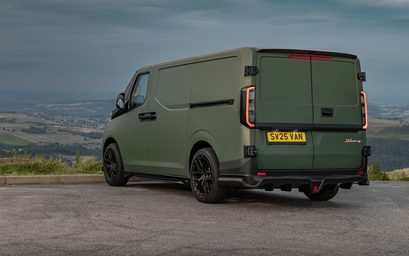 The SV Sport from behind