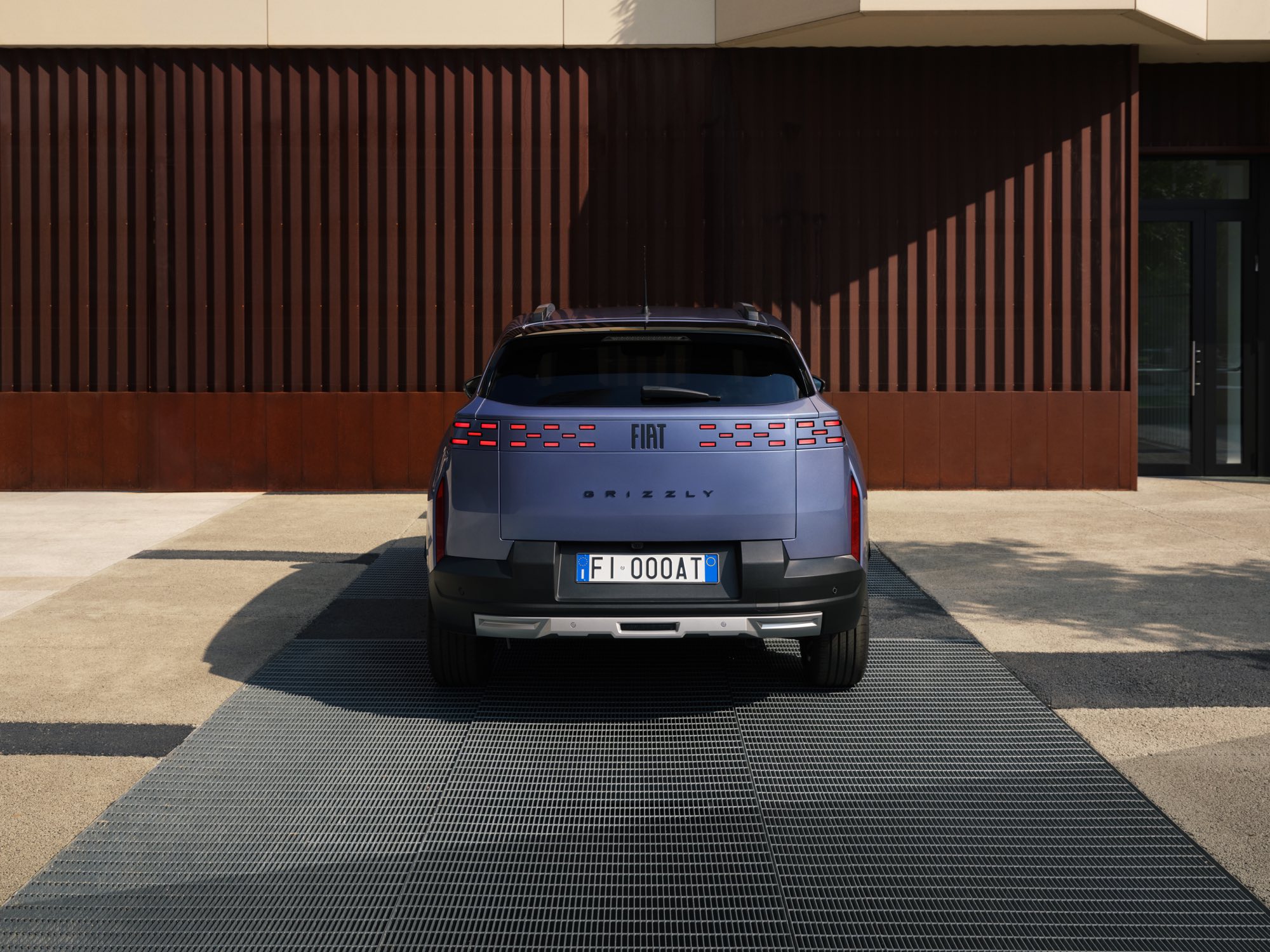 The Grizzly's tail lights and lettering