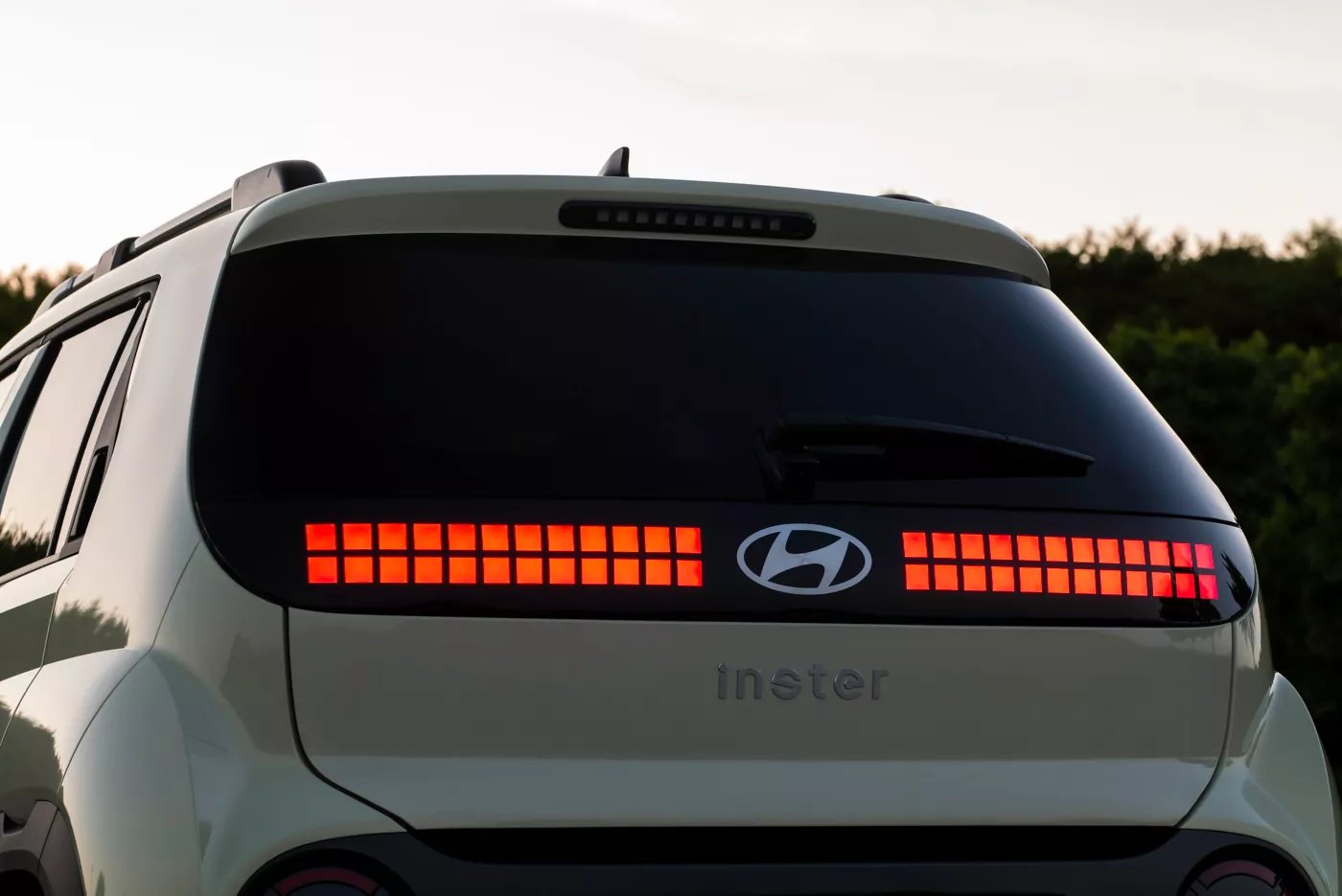 The INSTER's pixel rear lights