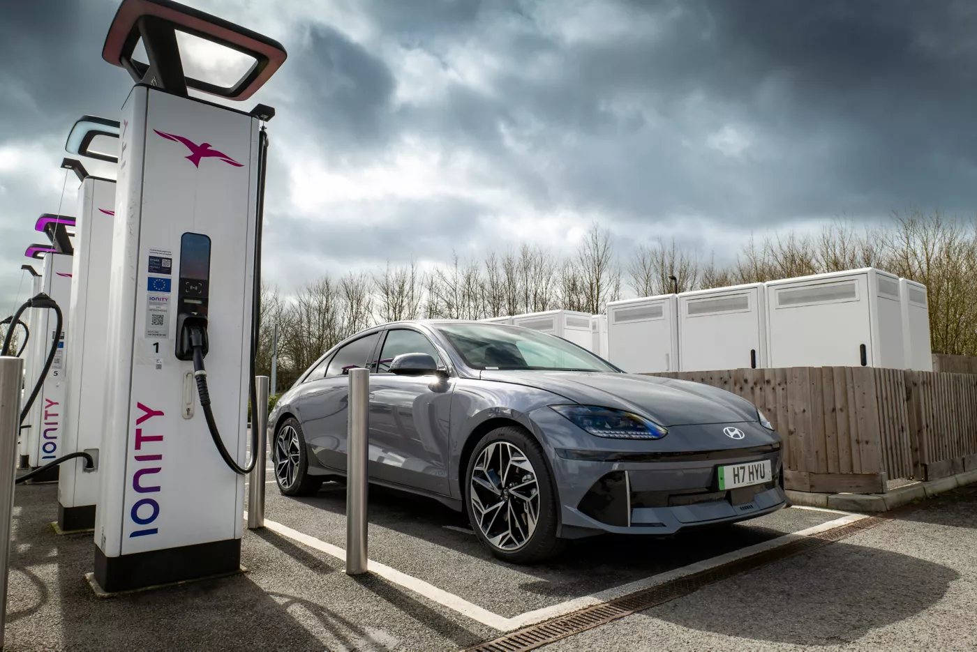 IONIQ 6 on an Ionity charger
