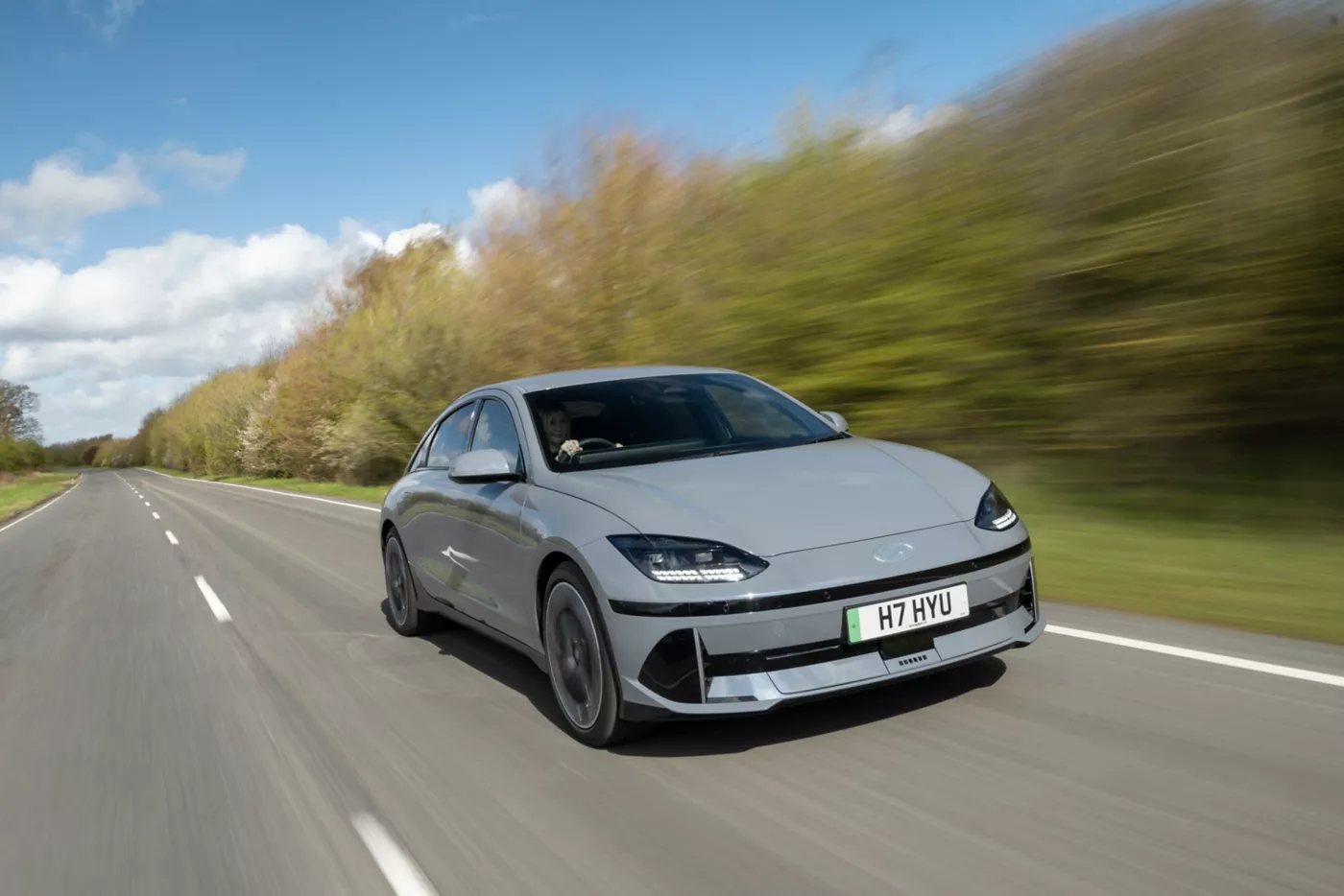 IONIQ 6 on the road
