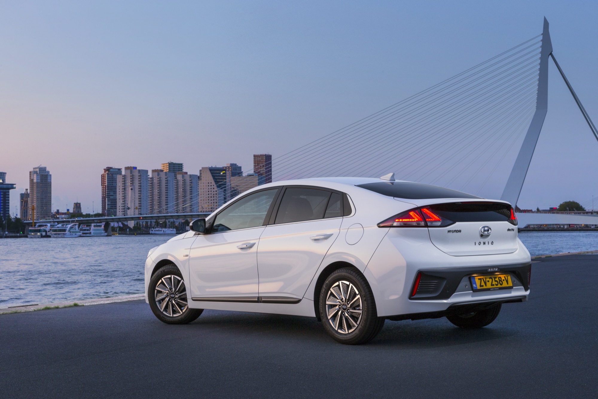 IONIQ Electric, from behind
