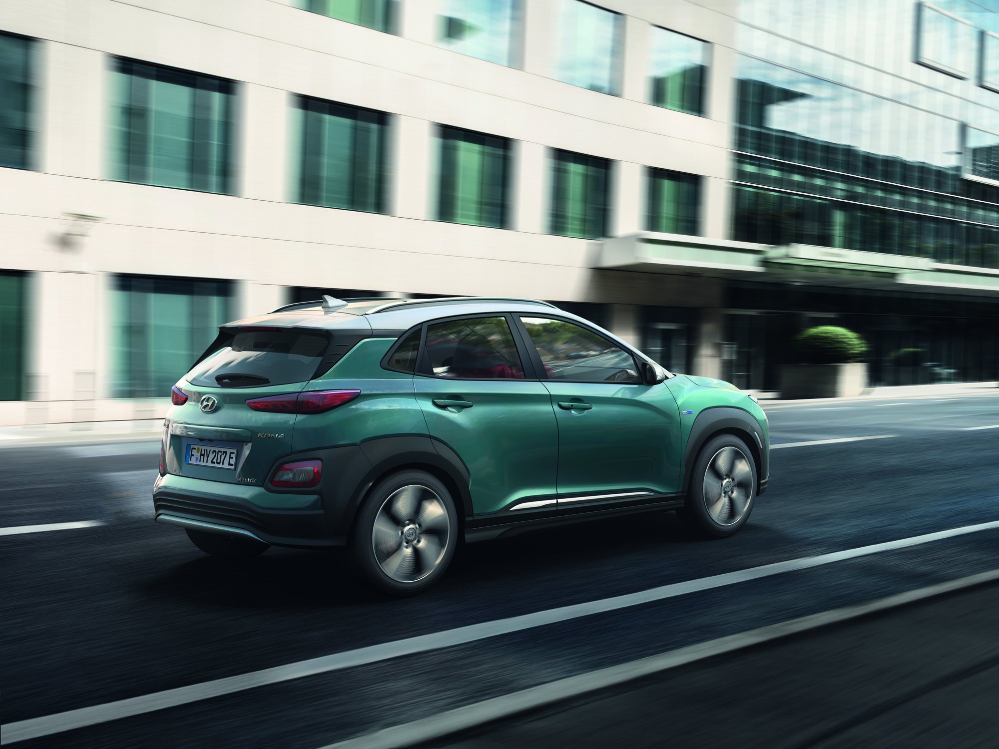 Kona Electric, from behind