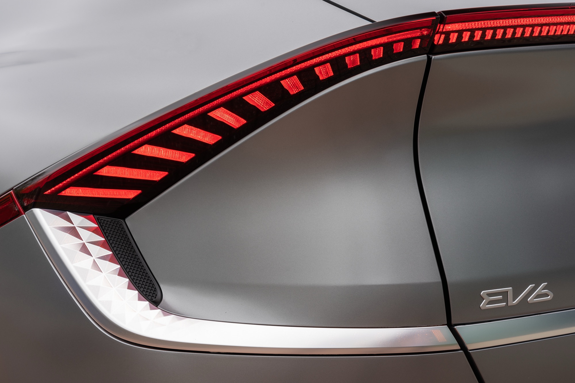 Tail light and EV6 badge