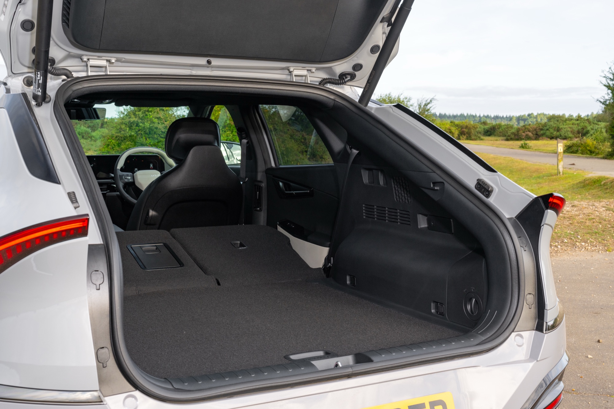 The rear seats folded, for 1,290 litres