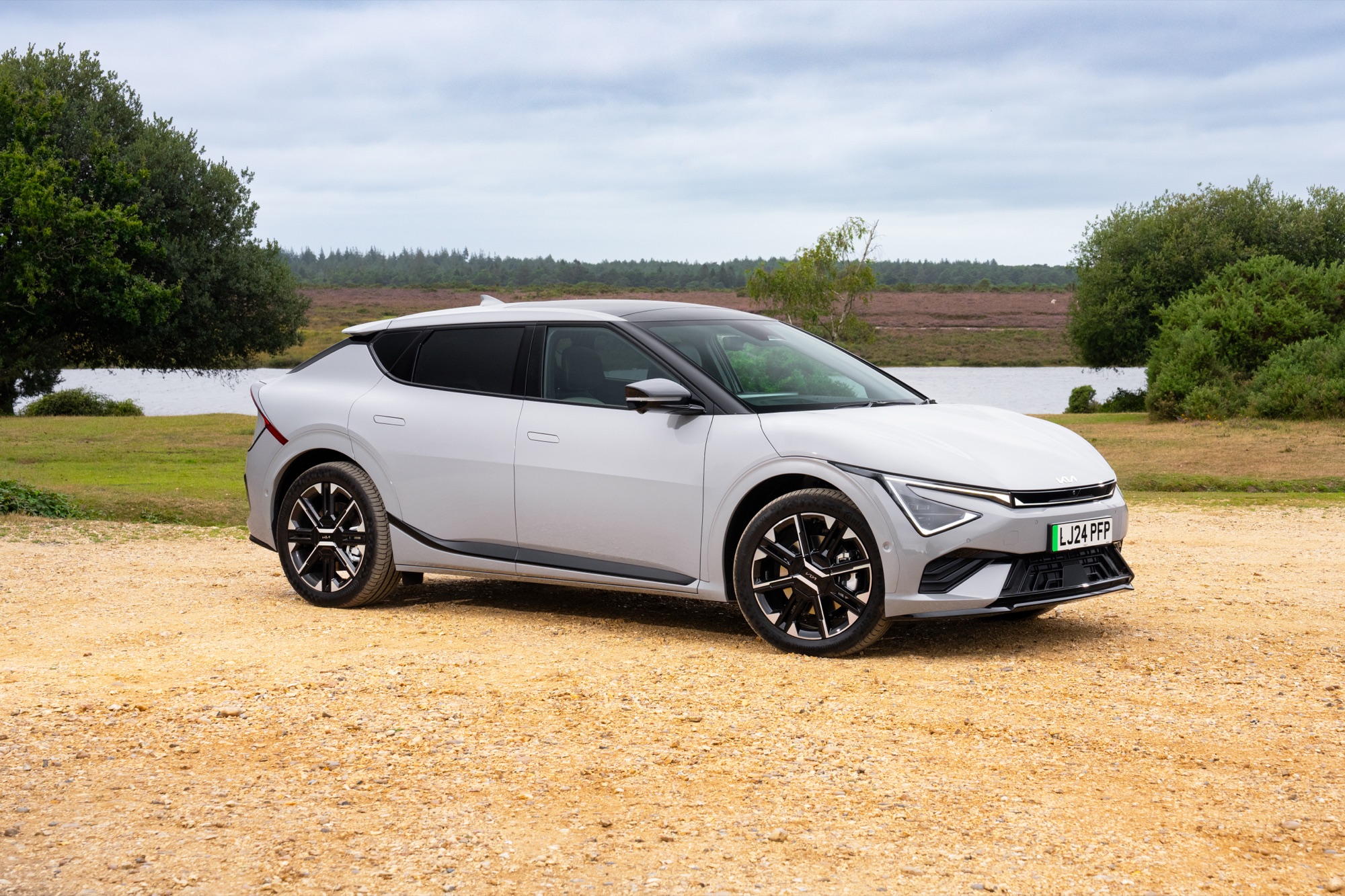 The EV6 GT-Line S in Wolf Grey
