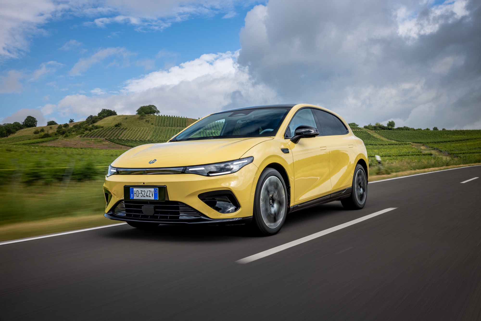 The Leapmotor B05 in Lightning Yellow