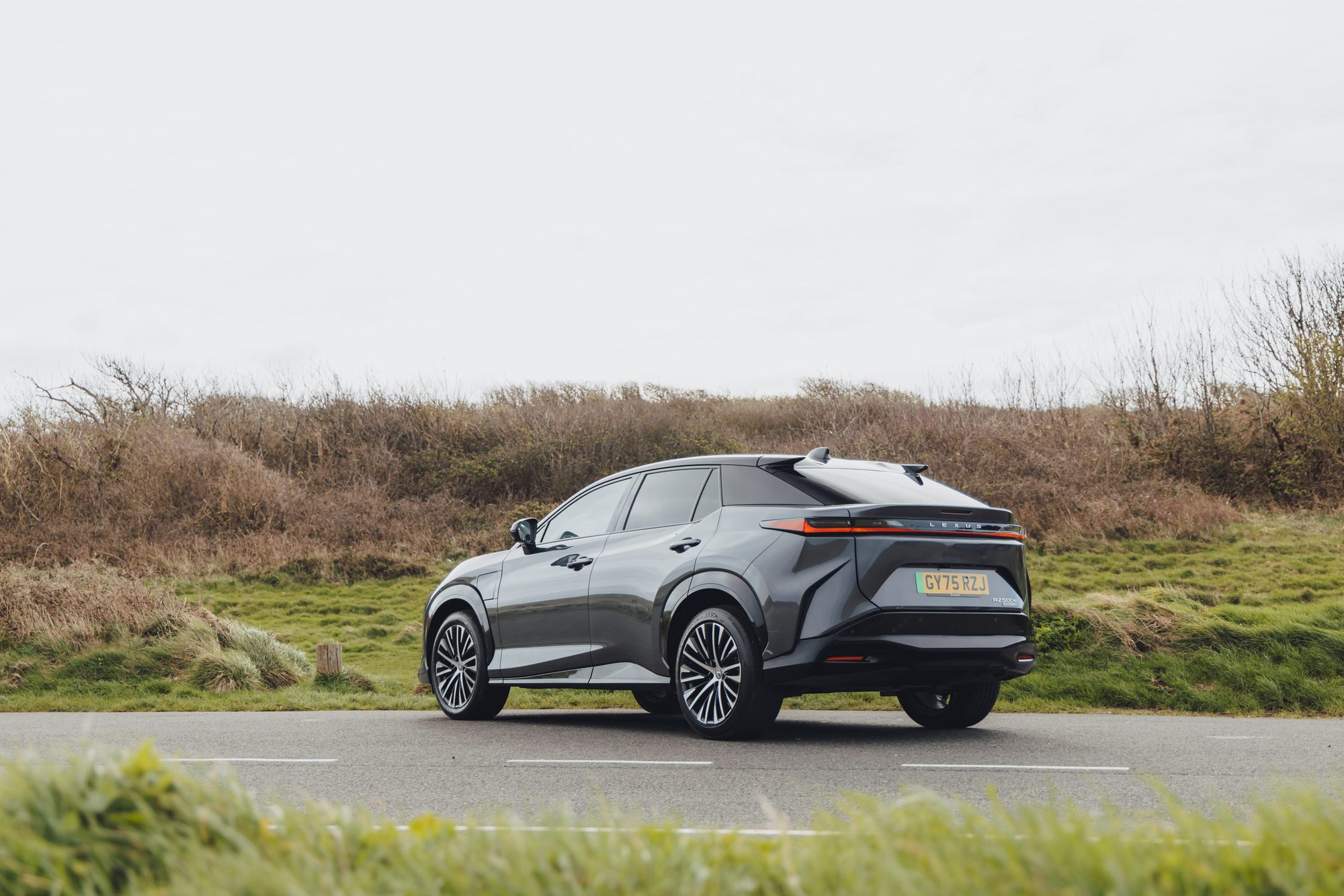 Lexus RZ, three-quarter rear