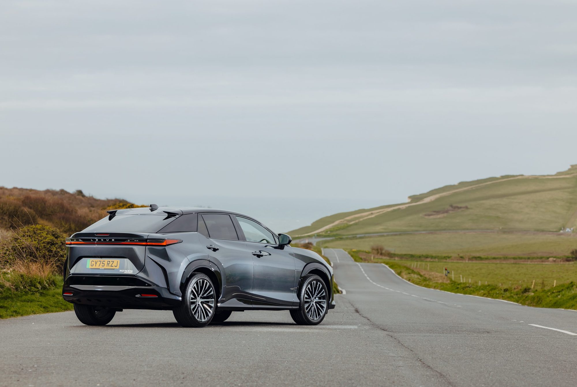 Lexus RZ, rear three-quarter