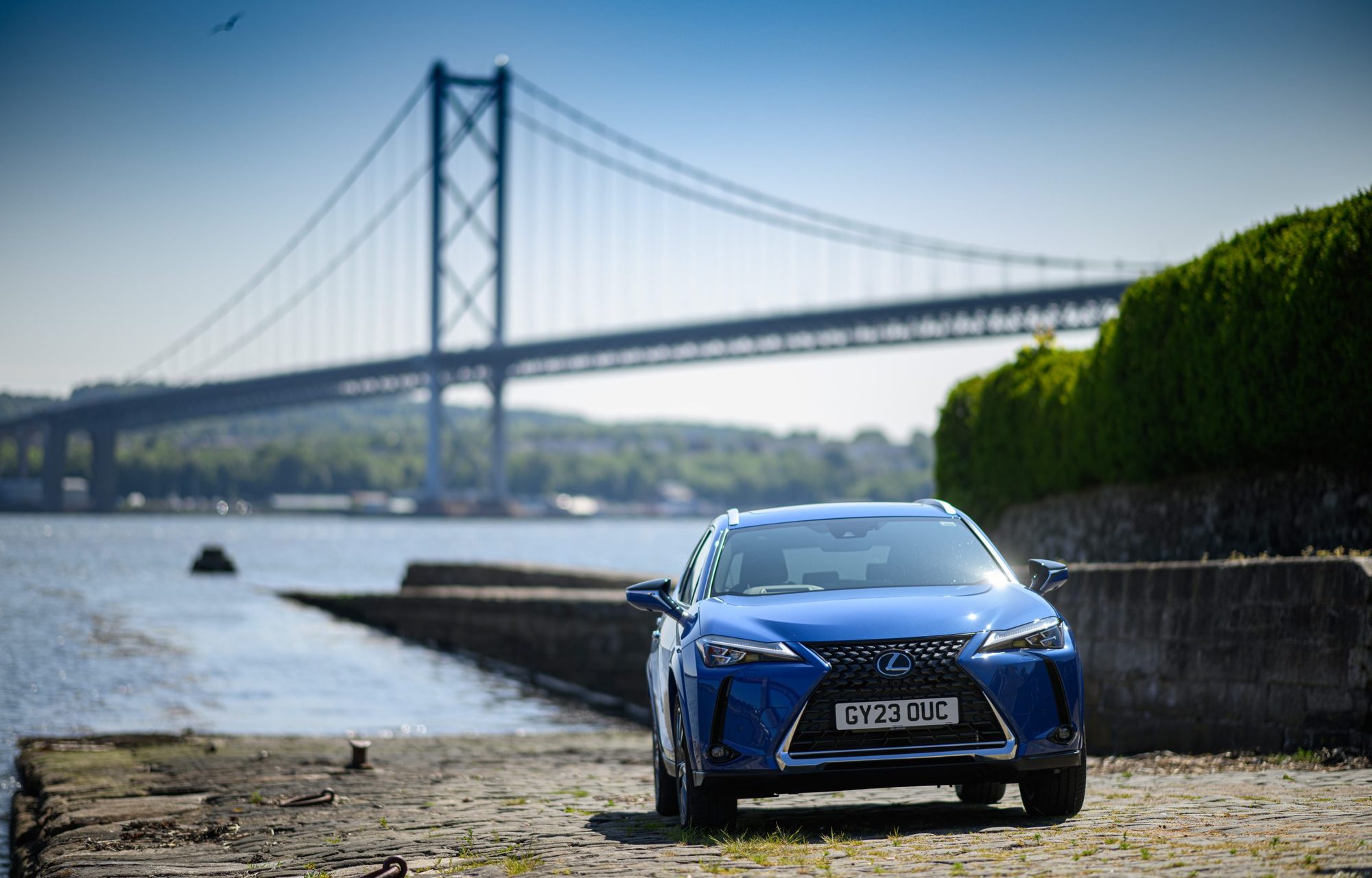 Lexus UX 300e, from behind