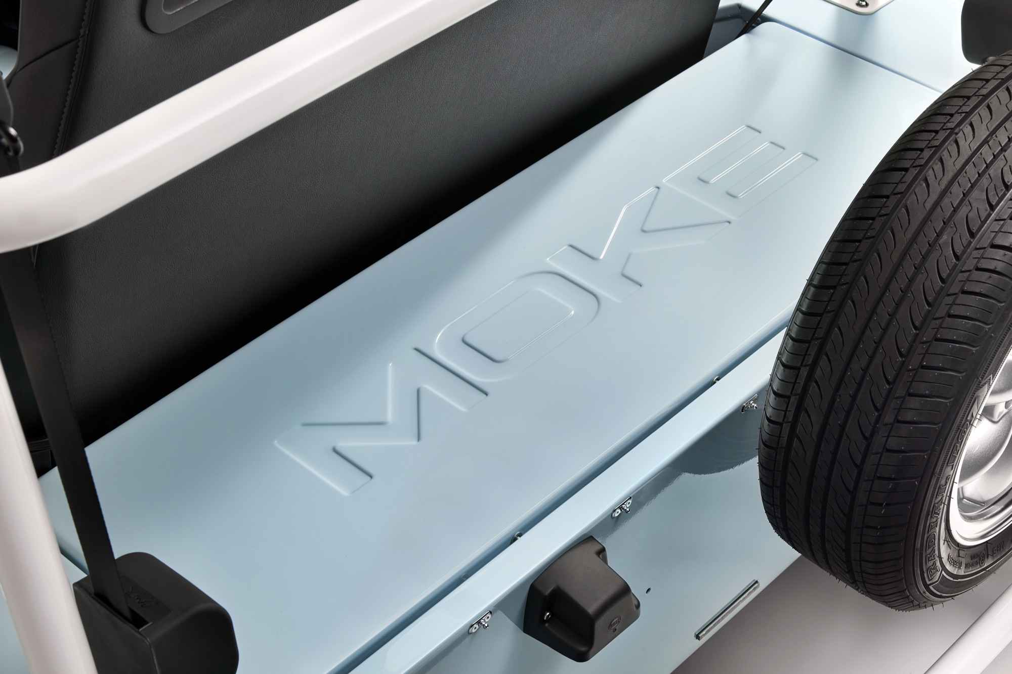 The sealed rear deck over the battery management system