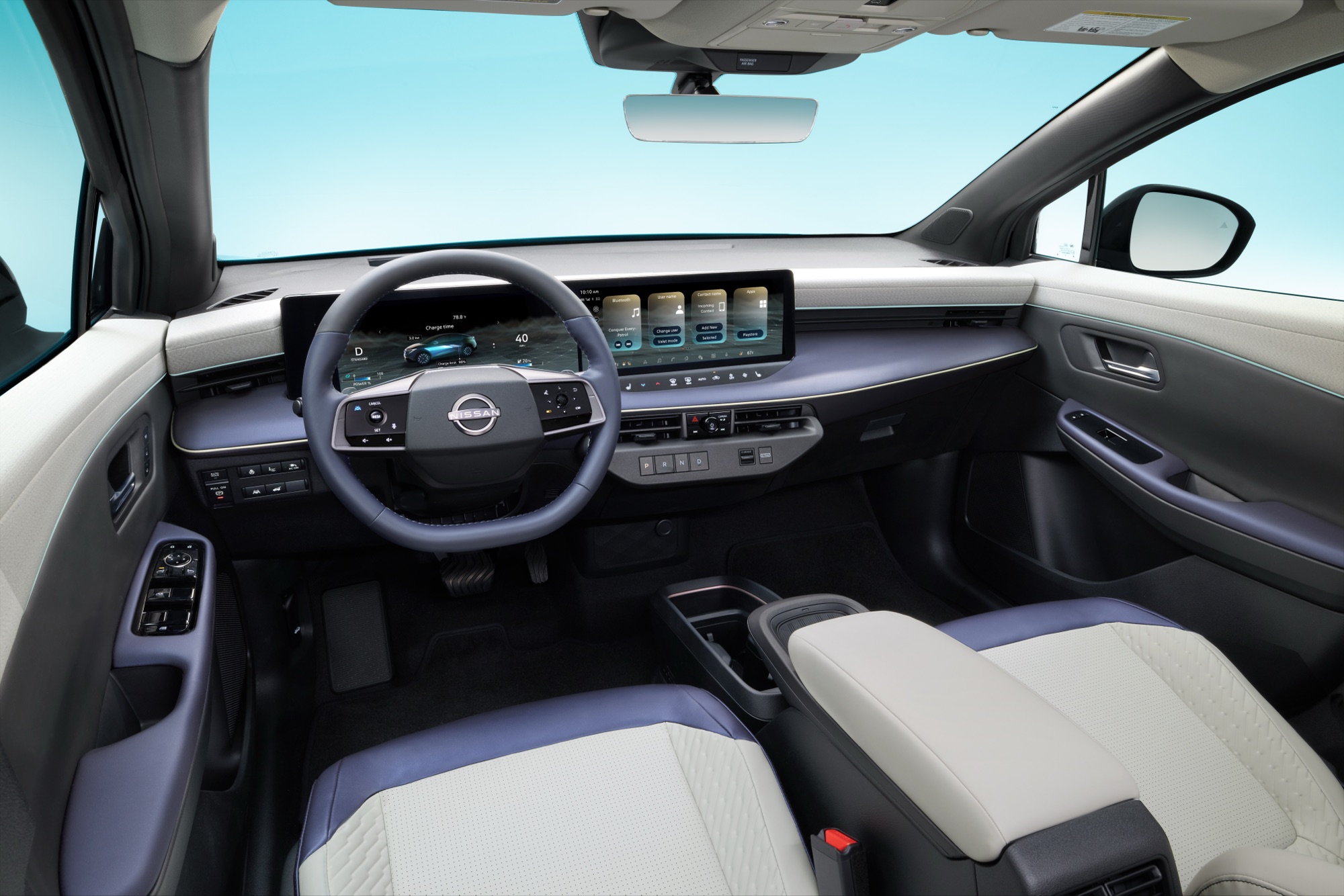 The LEAF's dashboard