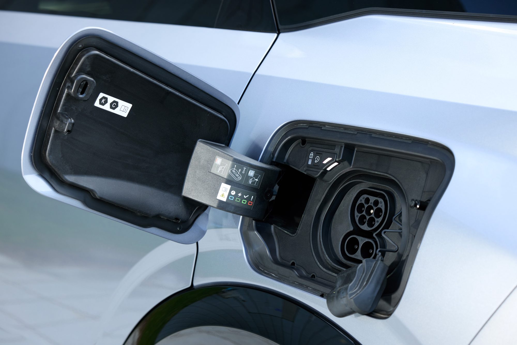 The e-3008's charging port