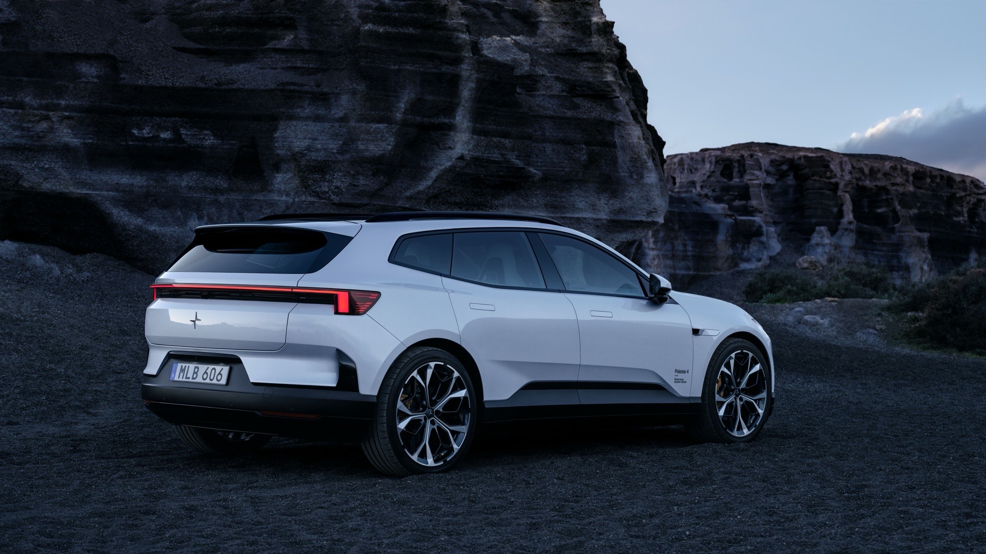 Polestar 4 SUV from behind