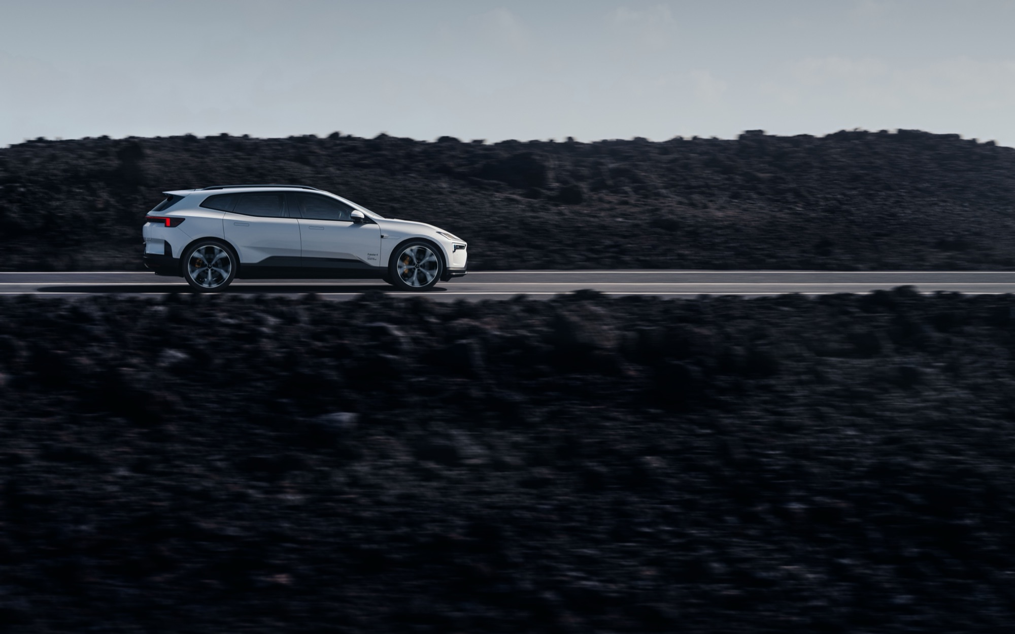 Polestar 4 SUV on the move