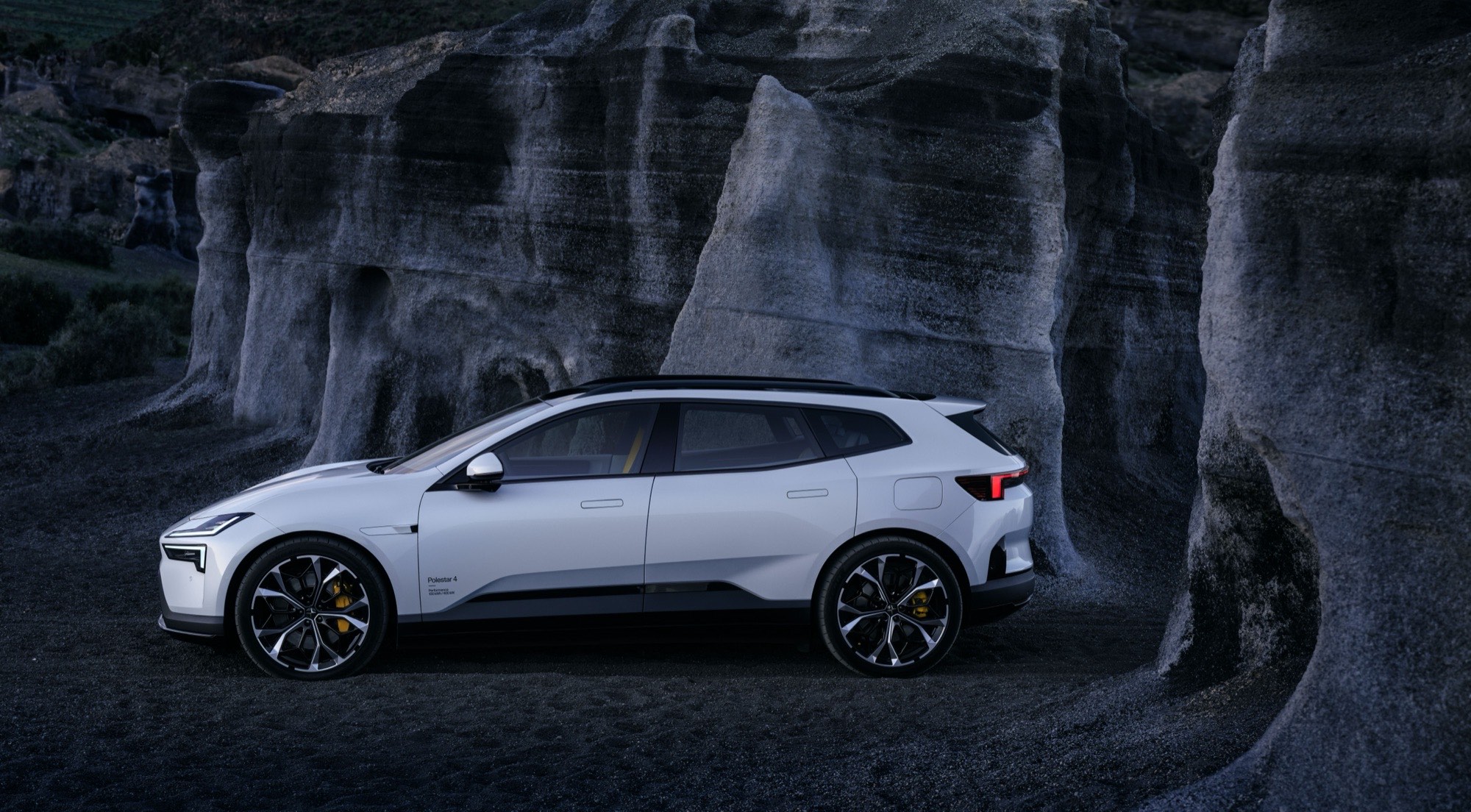 Polestar 4 SUV from the side