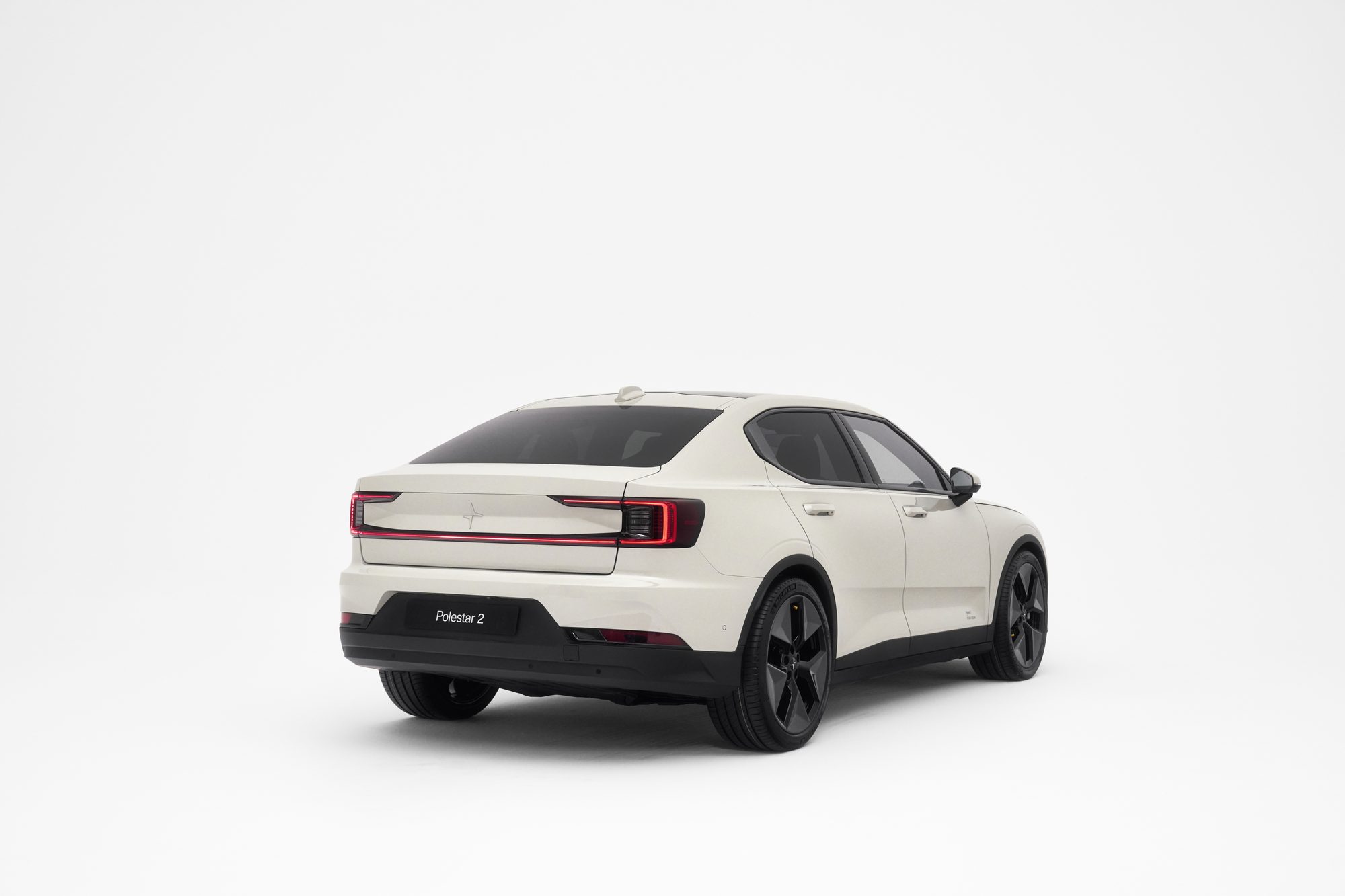 Polestar 2, from behind