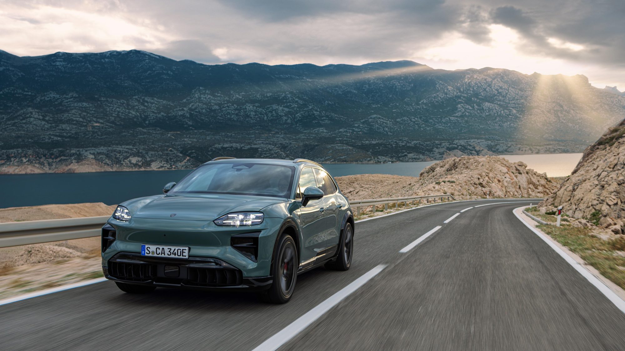 Cayenne Electric on a coast road