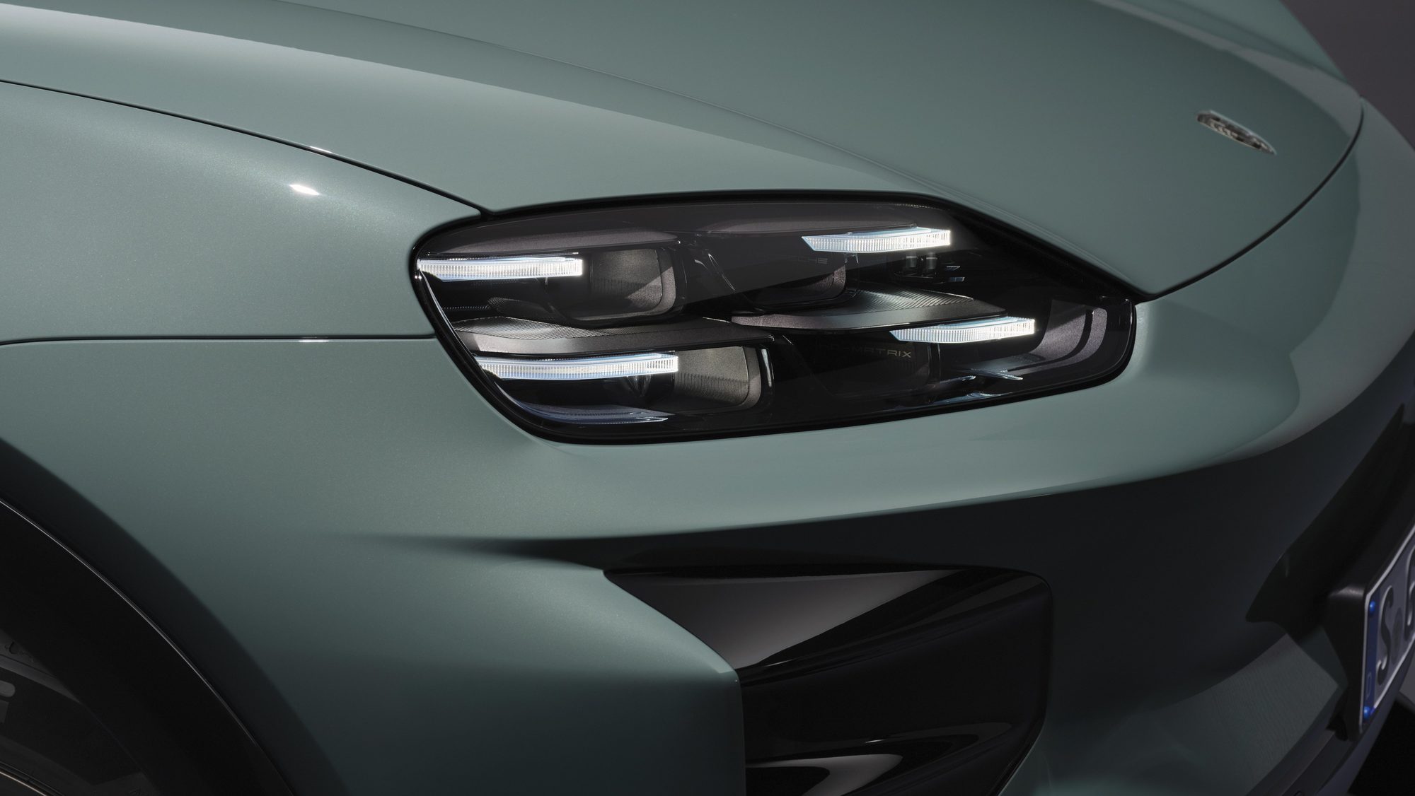 The Cayenne Electric's headlight