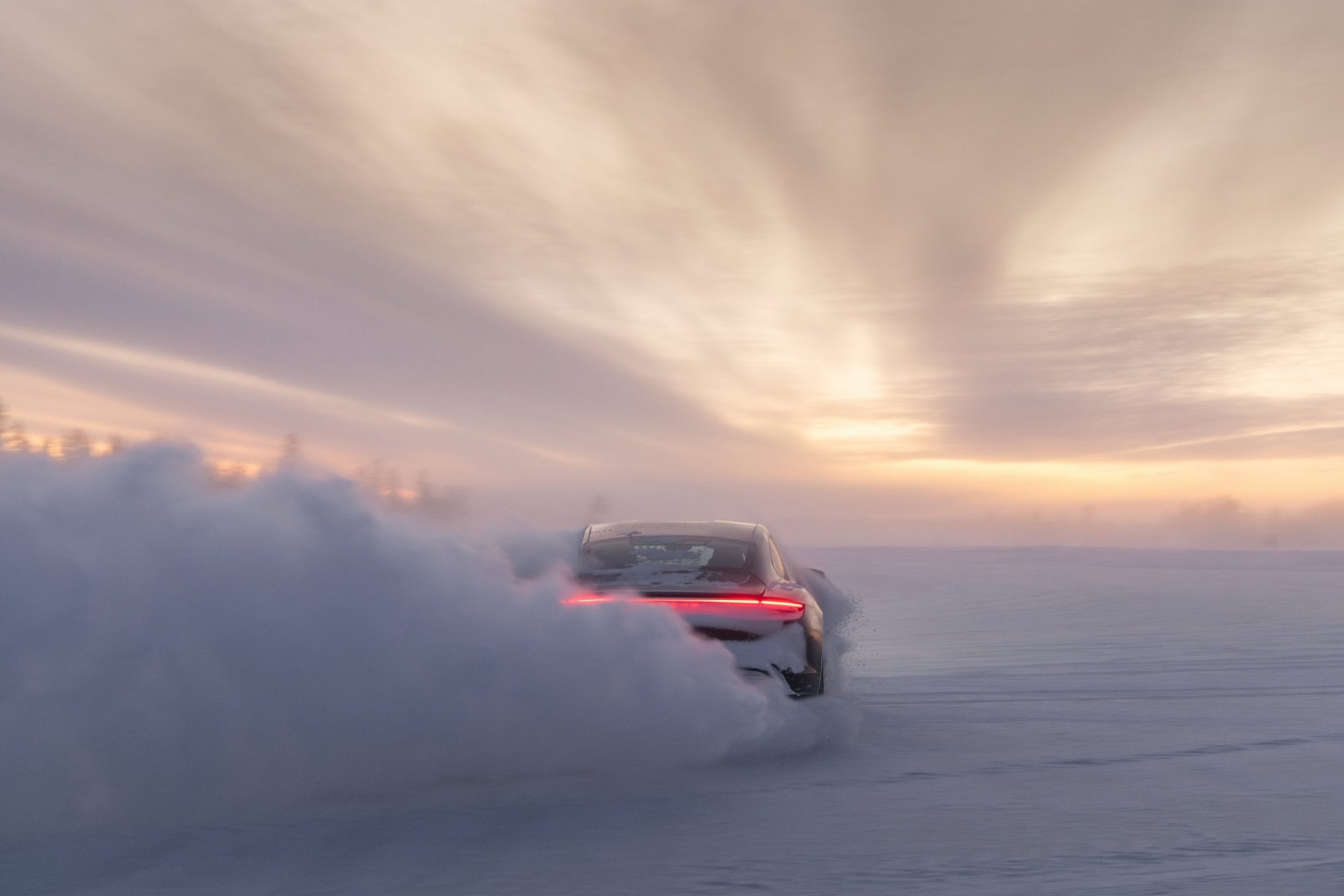 Taycan Cross Turismo on a loose surface