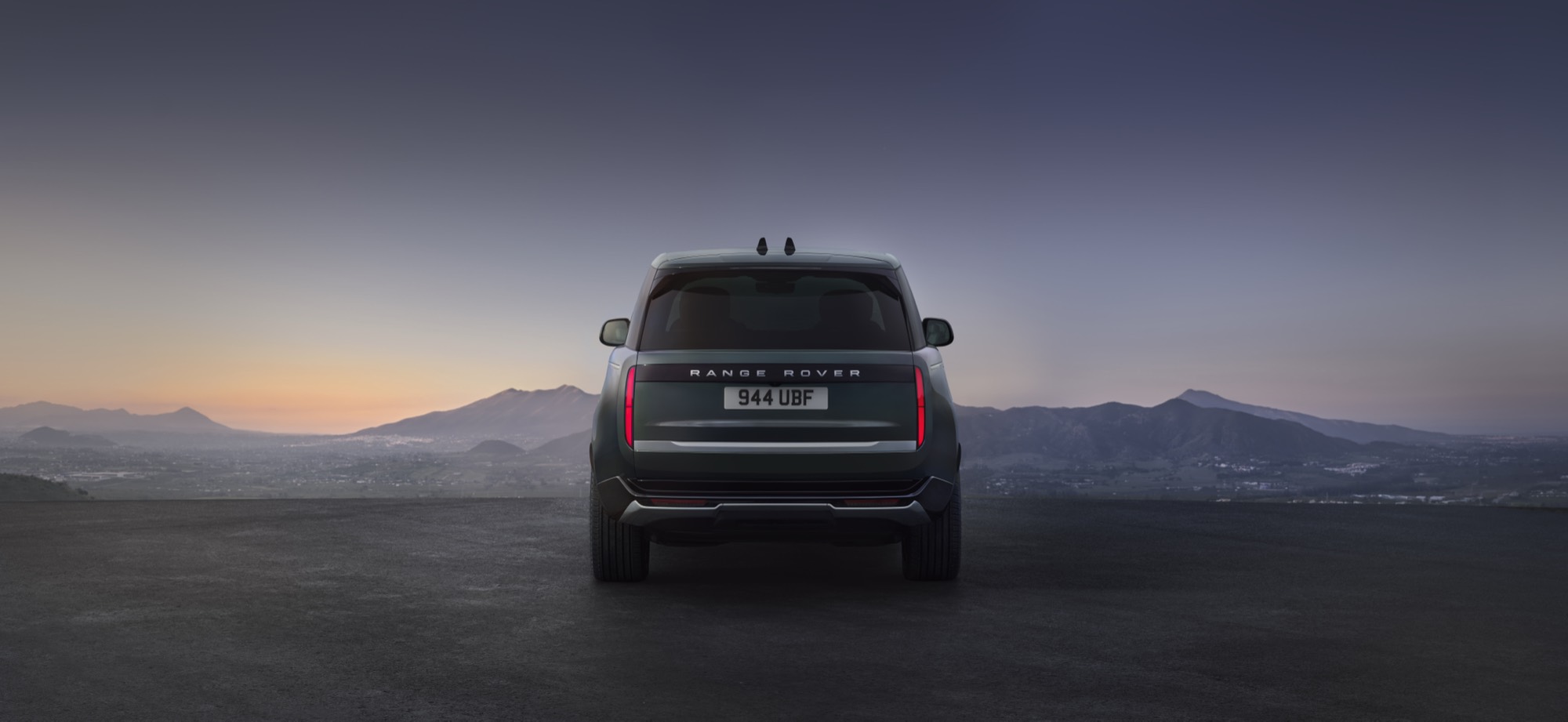 Range Rover Electric from behind