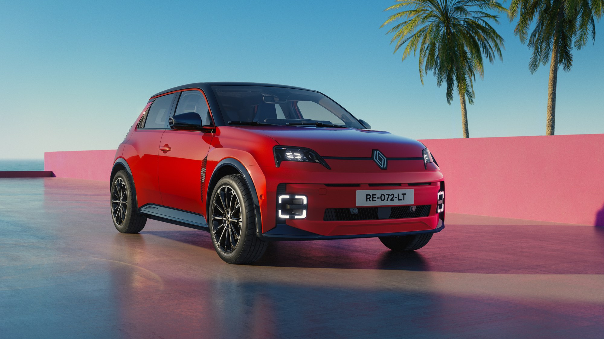 The MY27 Renault 5 by the sea