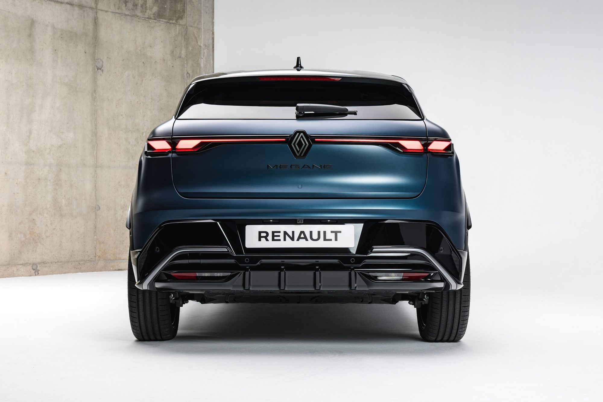 The new Megane E-Tech electric, from behind