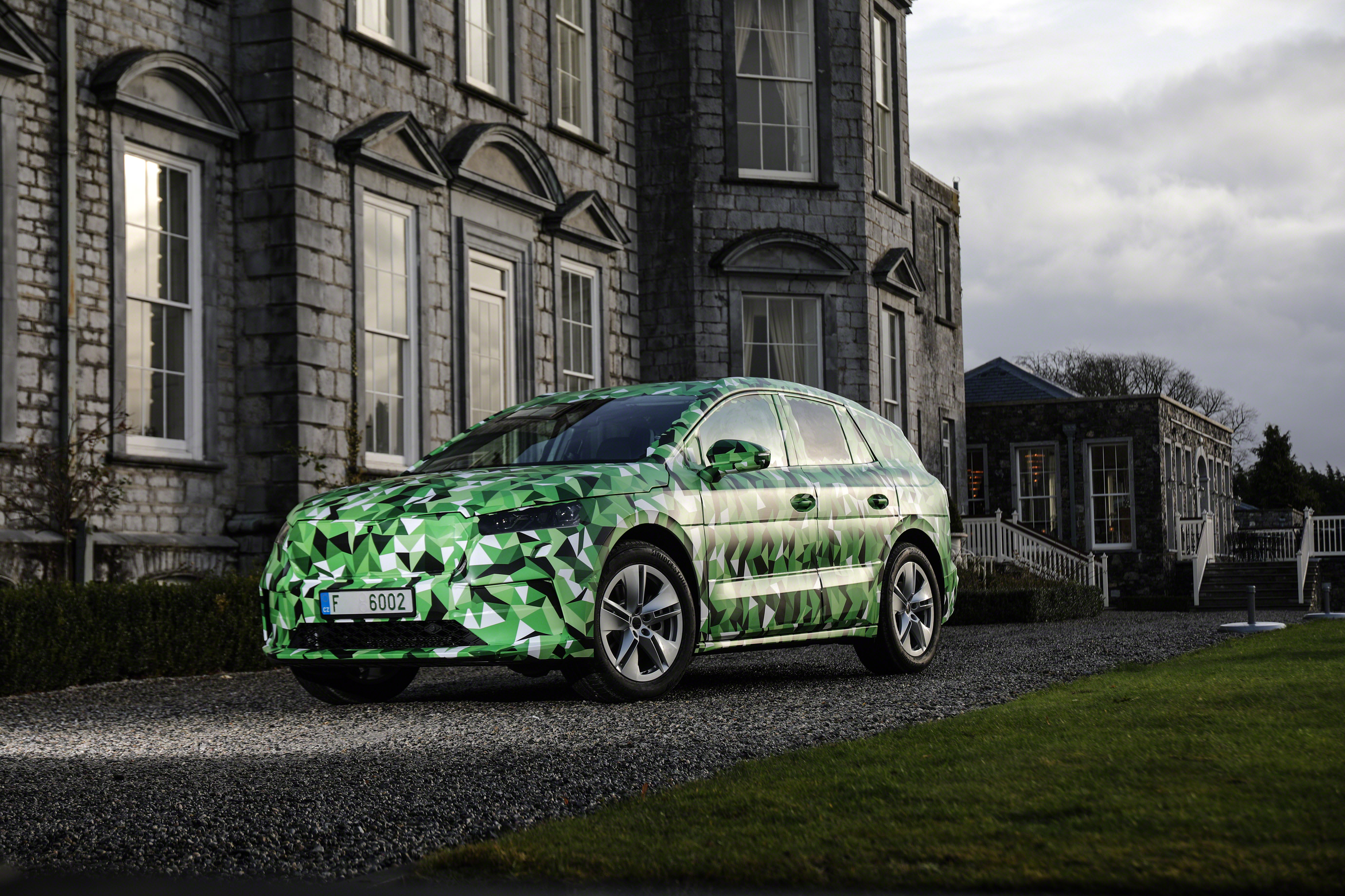 Skoda ENYAQ iV camouflaged