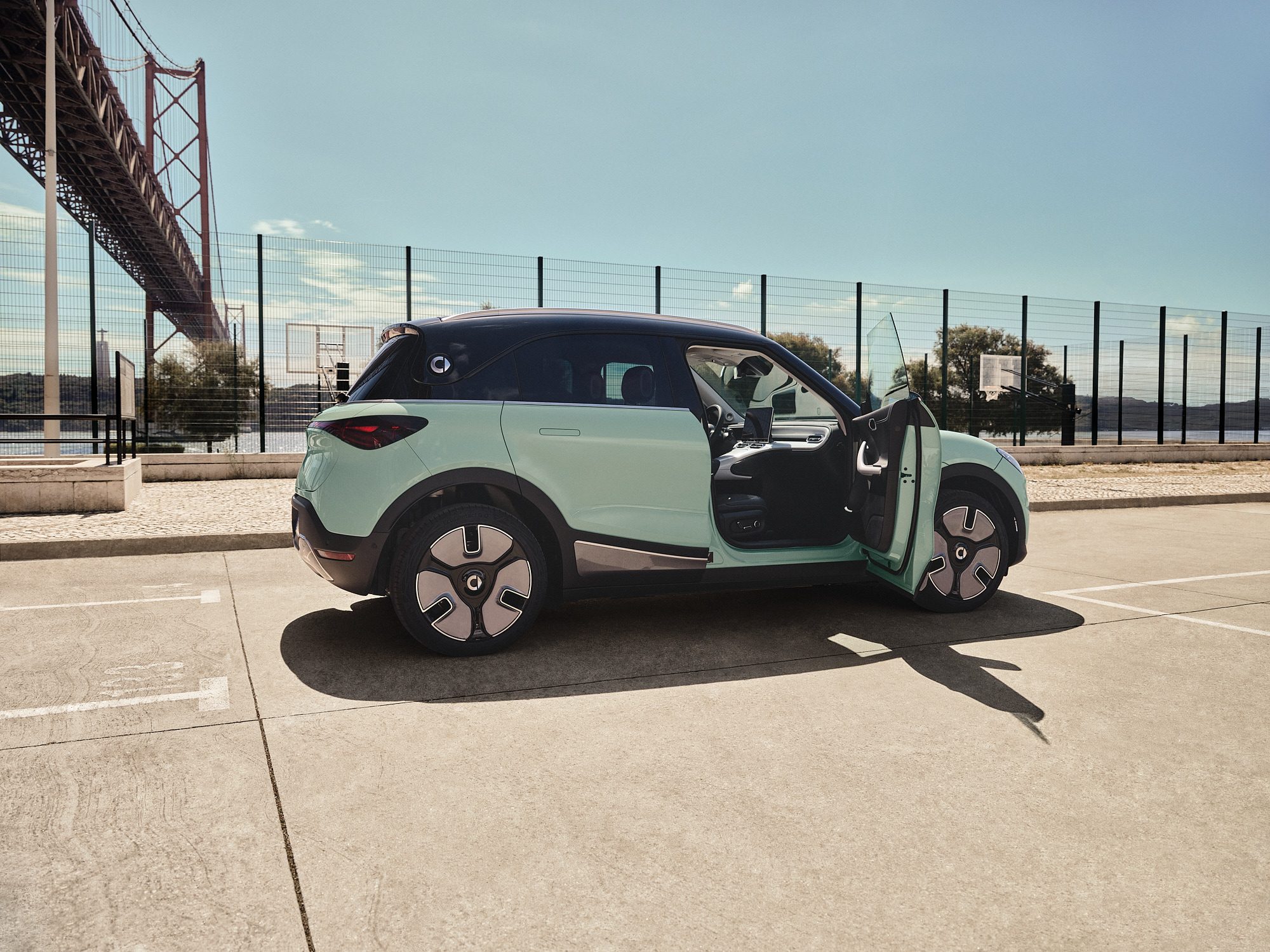 smart #1 with its doors open