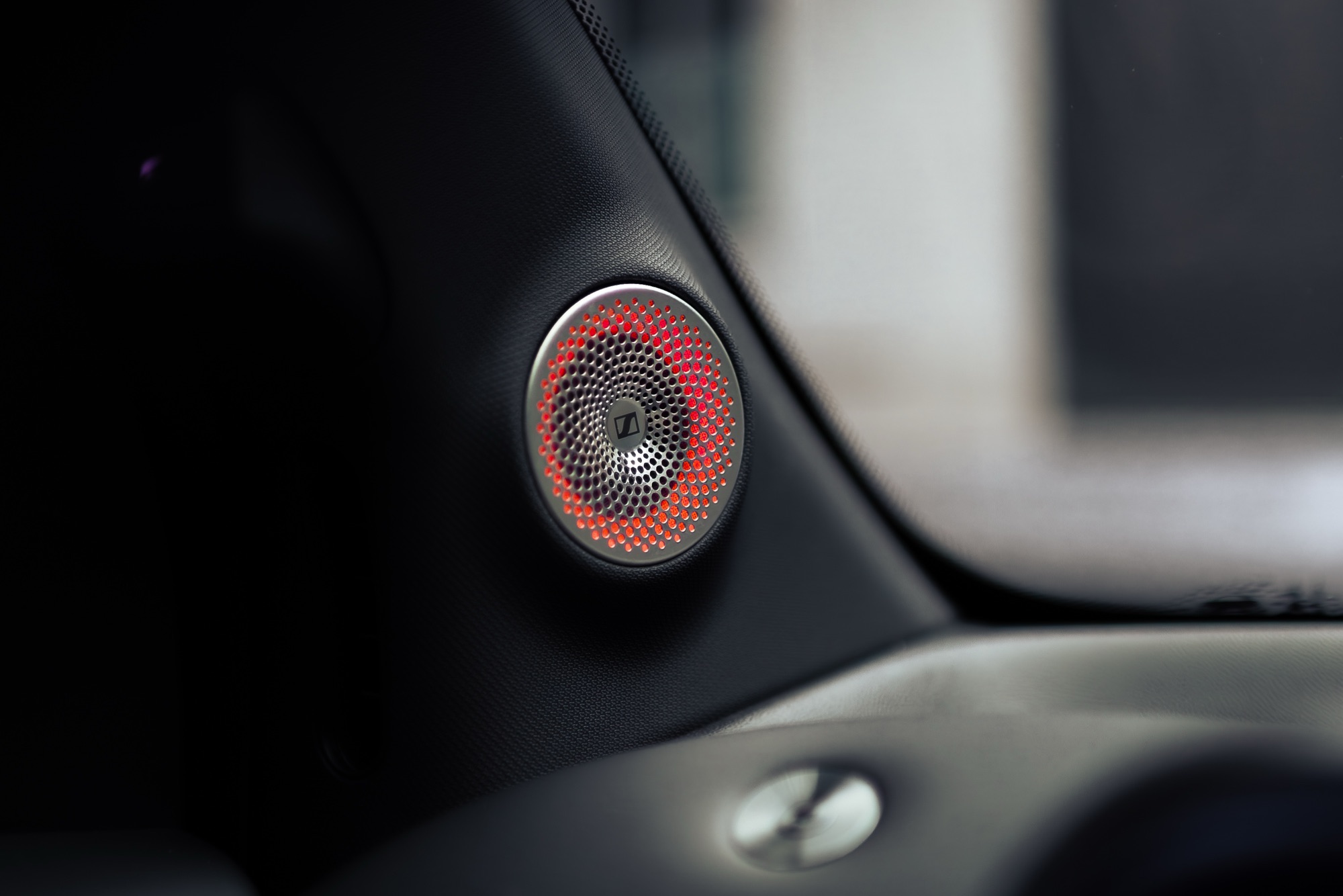 One of the Sennheiser system's seven speakers
