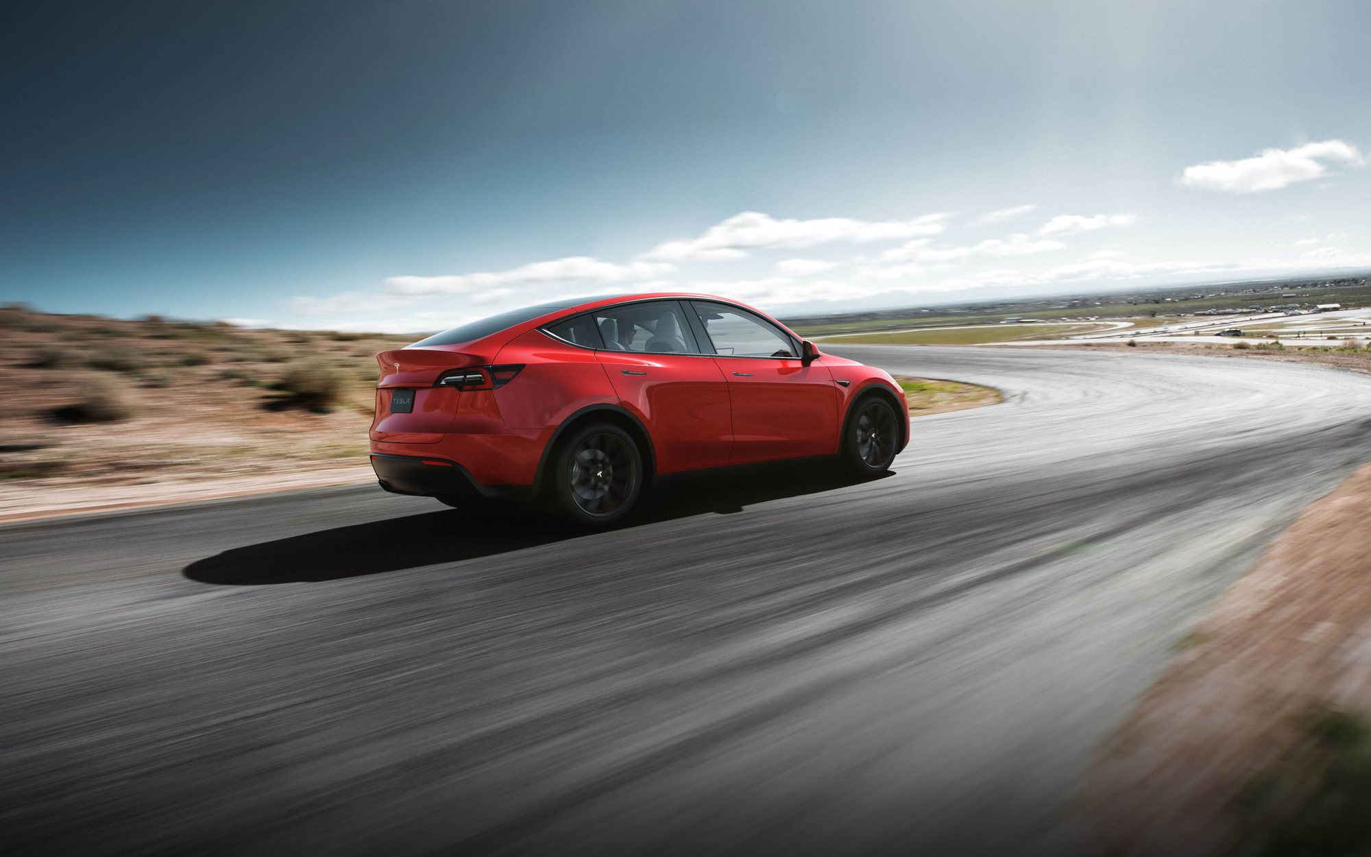 First-generation Model Y, from behind