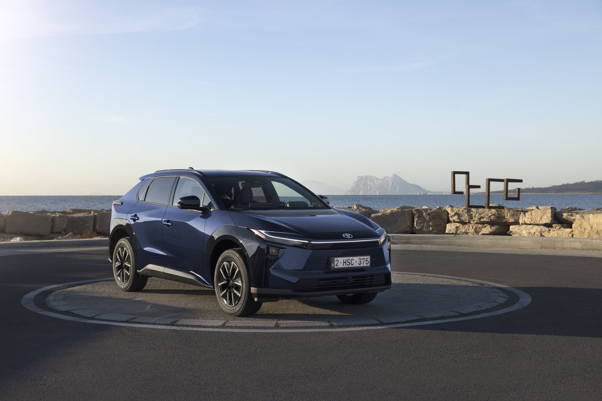 bZ4X by the coast