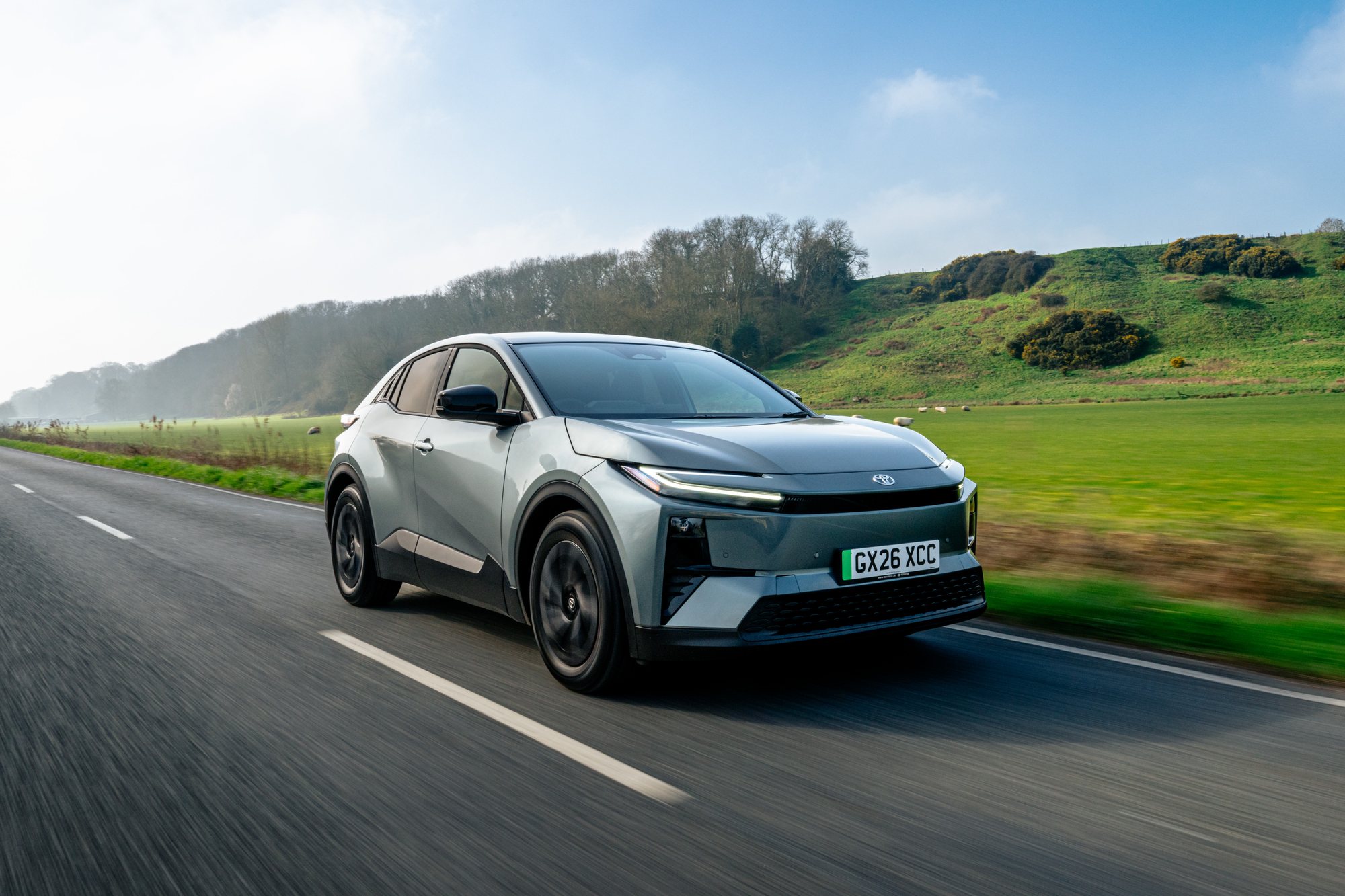 C-HR+ on the road