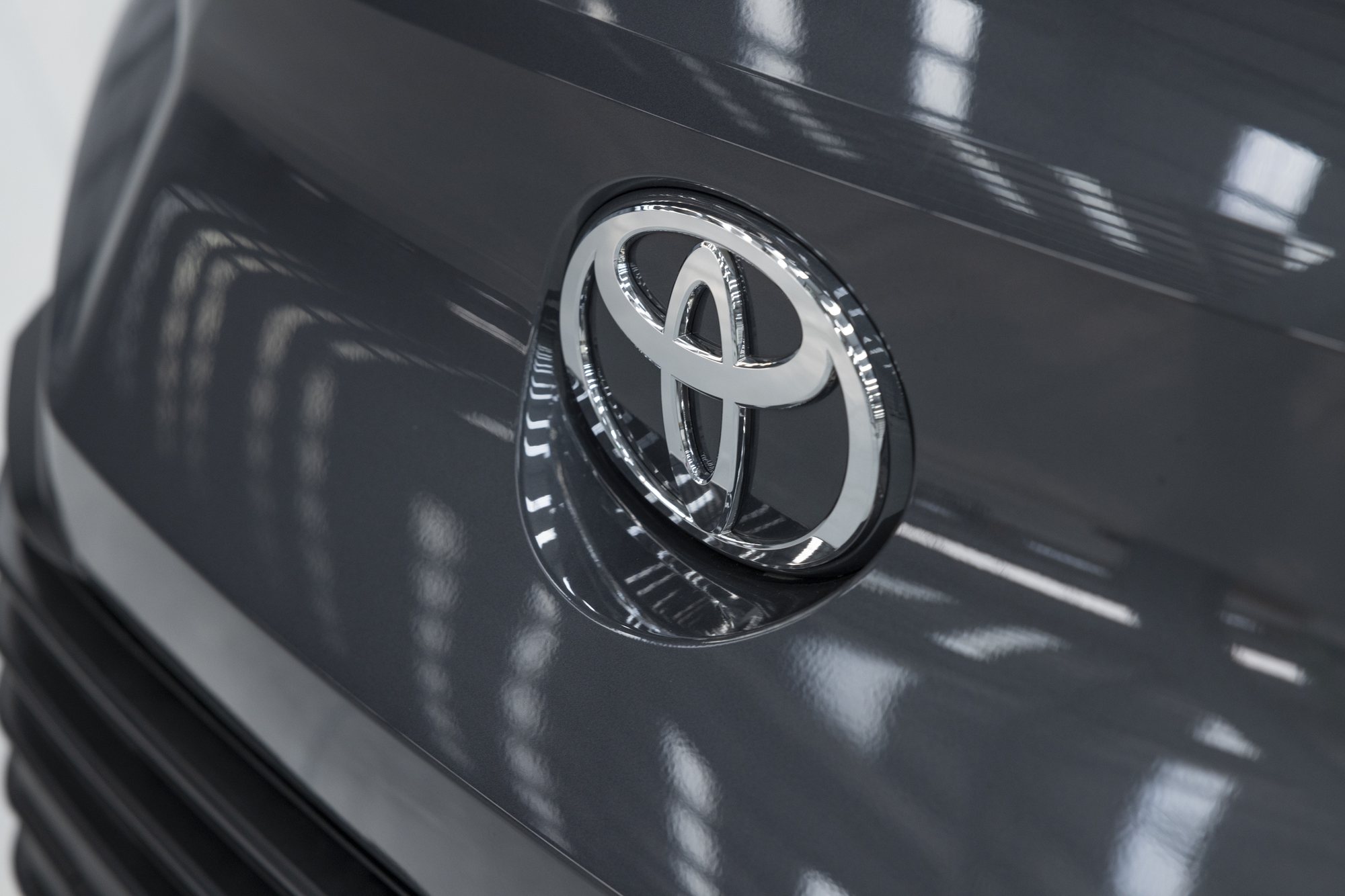 The Toyota badge on the Proace