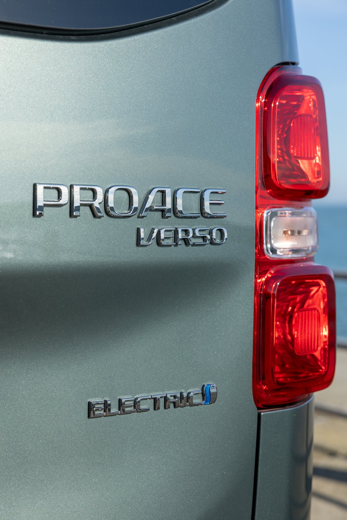The Proace Verso's Electric badge