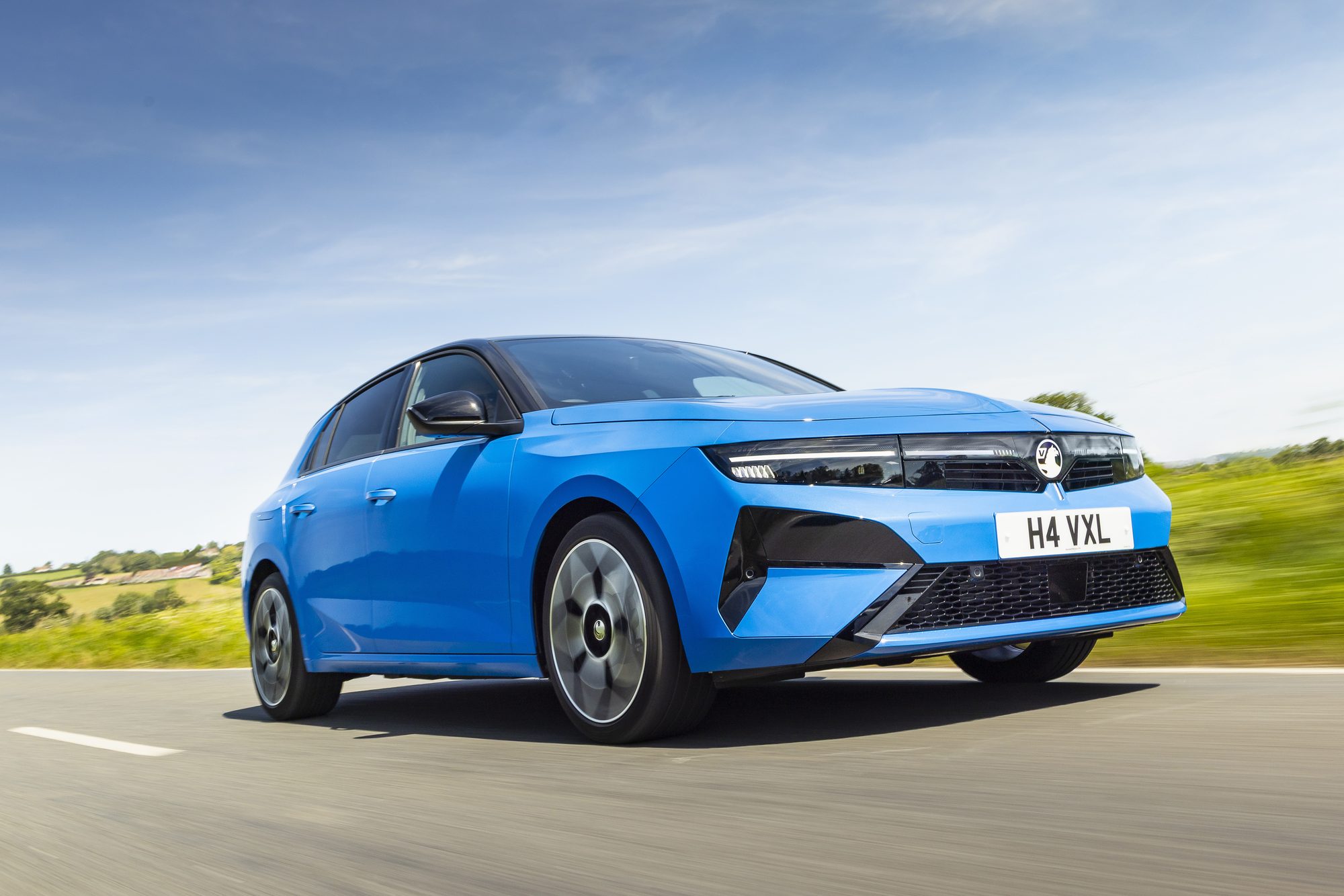 Astra Electric in Athletic Blue, from above