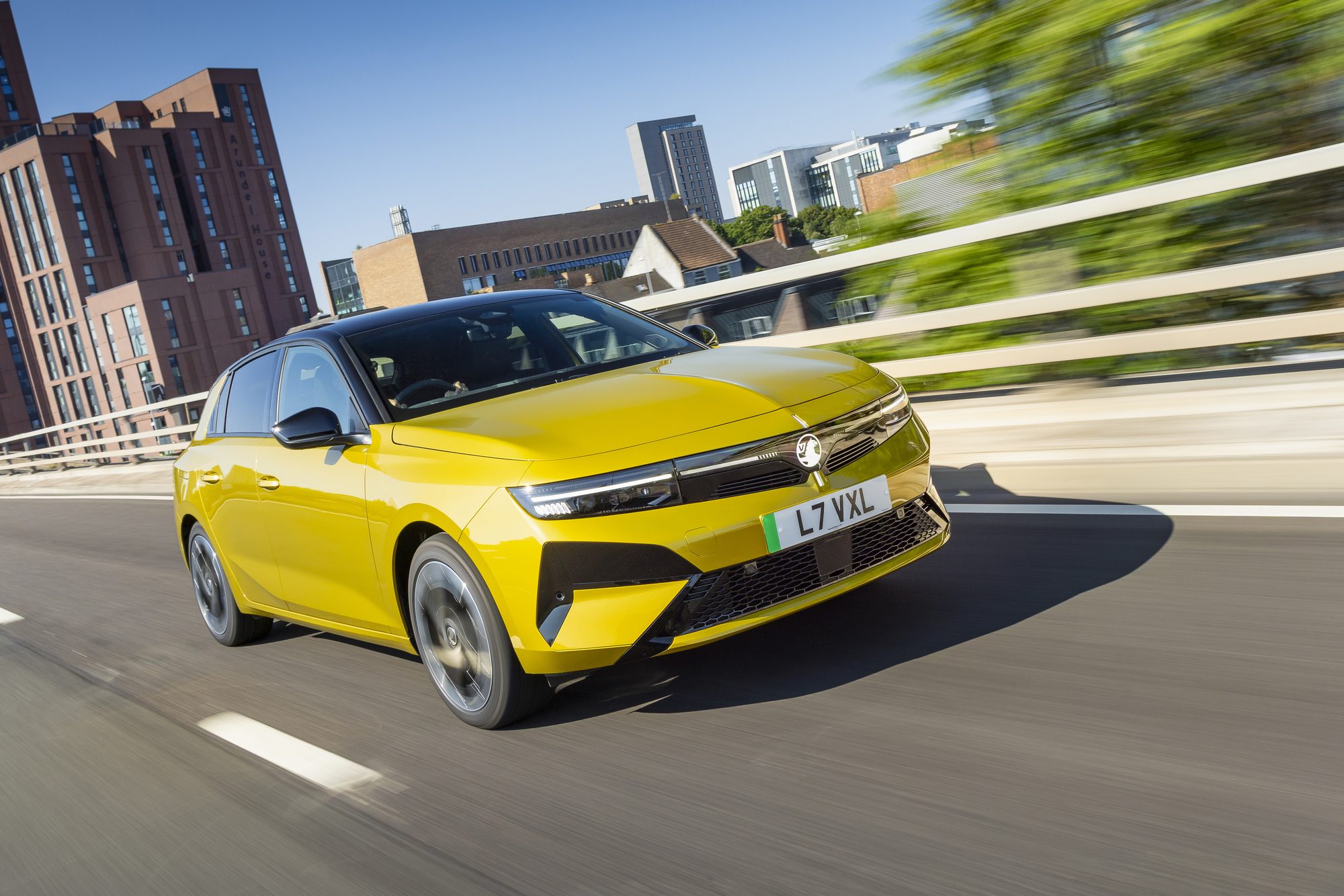 Astra Electric, head on