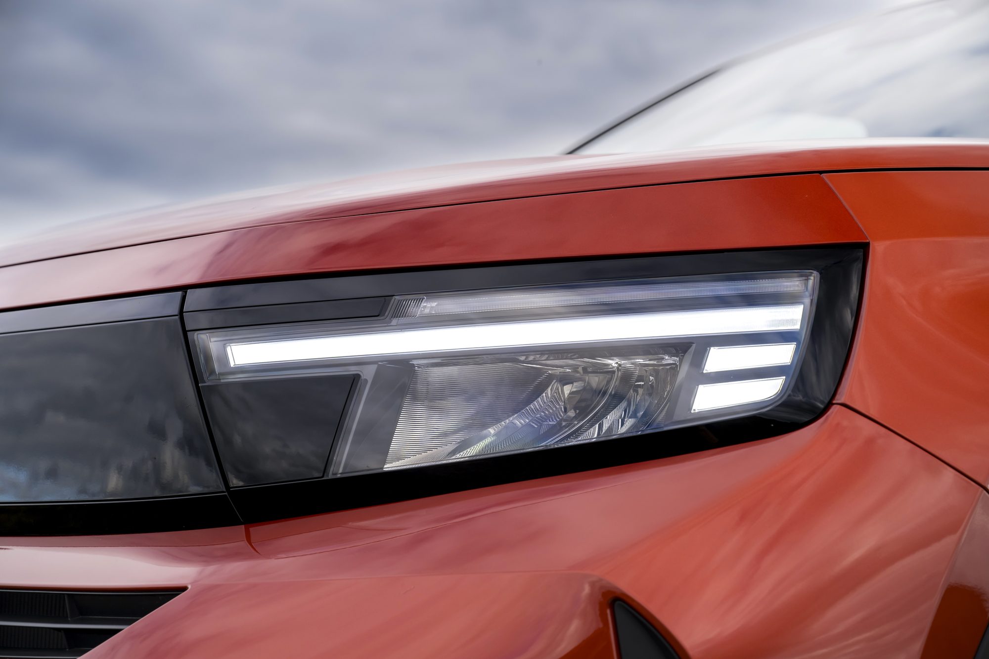 The Frontera Electric's headlight