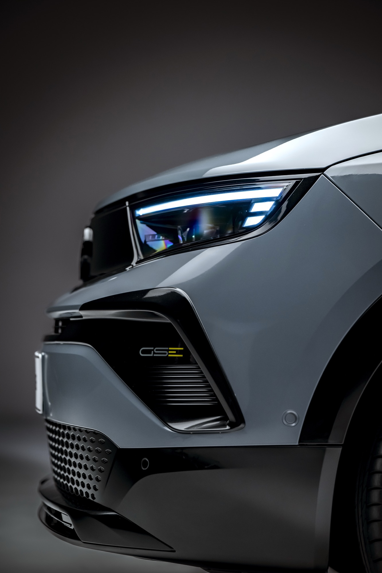The headlight and air intake